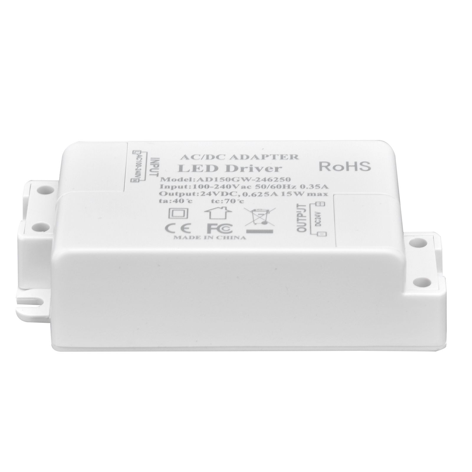 LED Driver DC24V 0.625A 15W DIY Lamp Low Voltage LED Driver Transformer AC 100‑240V - Image 8