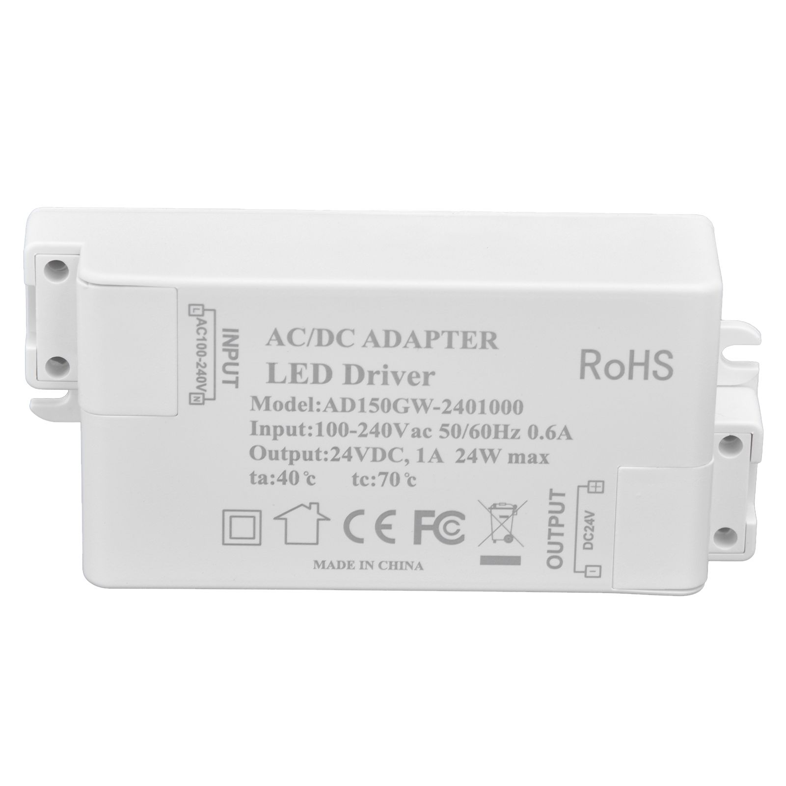 DC 24V 24W 1A LED Driver Constant Voltage Flame Retardant Efficient DIY LED Power Supply AC 100‑240V - Image 2