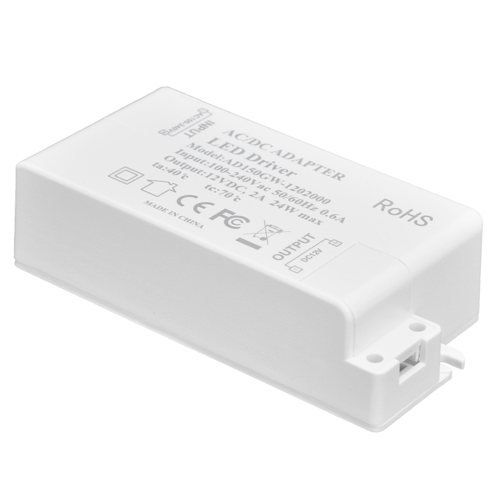 DC12V 24W 2A LED Driver Constant Voltage Multifunctional DIY LED Light Transformer AC 100‑240V - Image 2