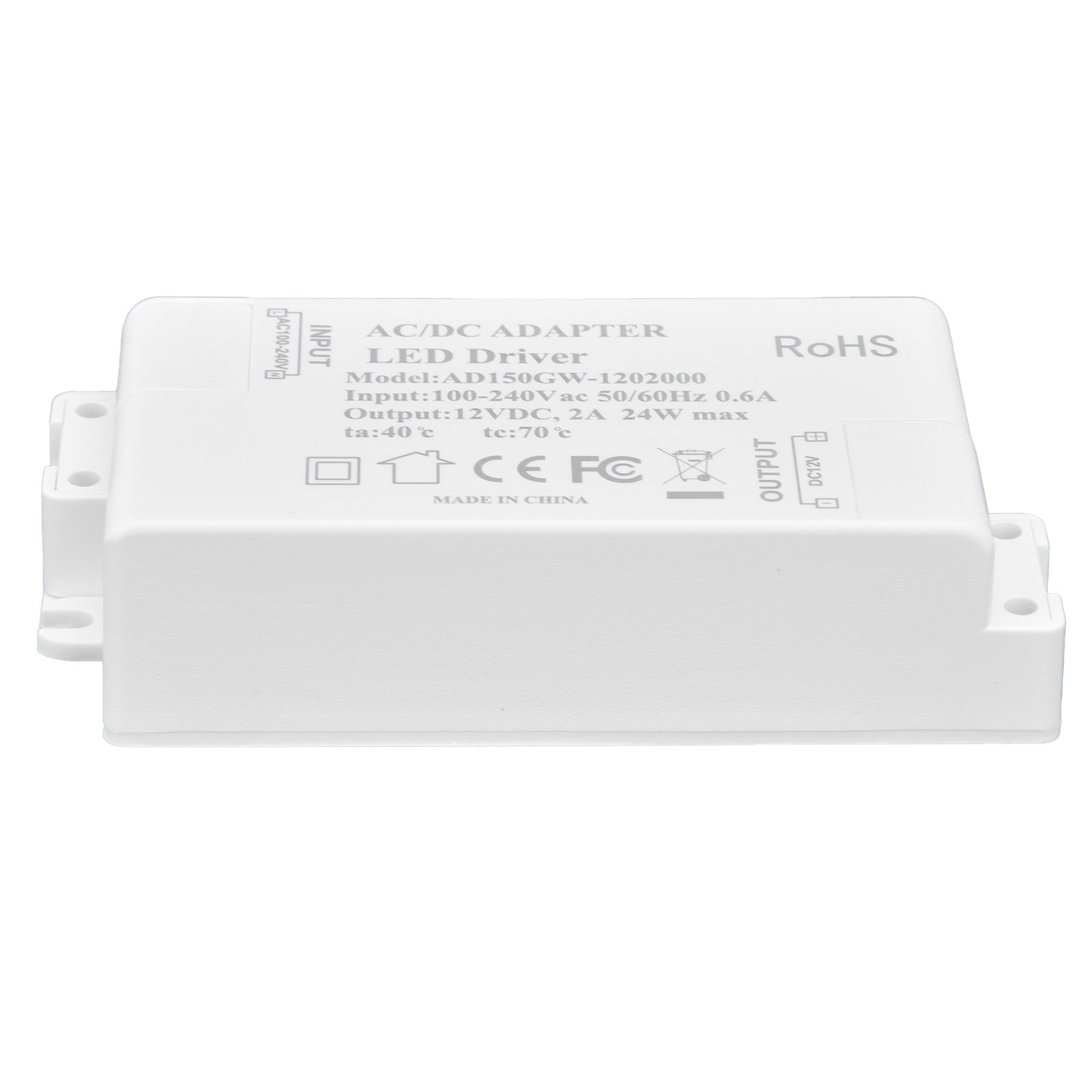 DC12V 24W 2A LED Driver Constant Voltage Multifunctional DIY LED Light Transformer AC 100‑240V - Image 3