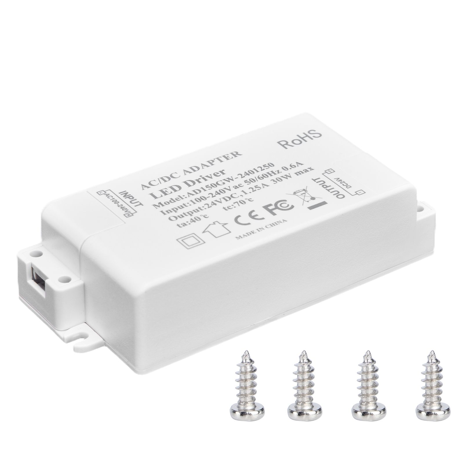 30W DC 24V 1.25A LED Driver Constant Voltage Professional LED Light Transformer AC 100‑240V - Image 1
