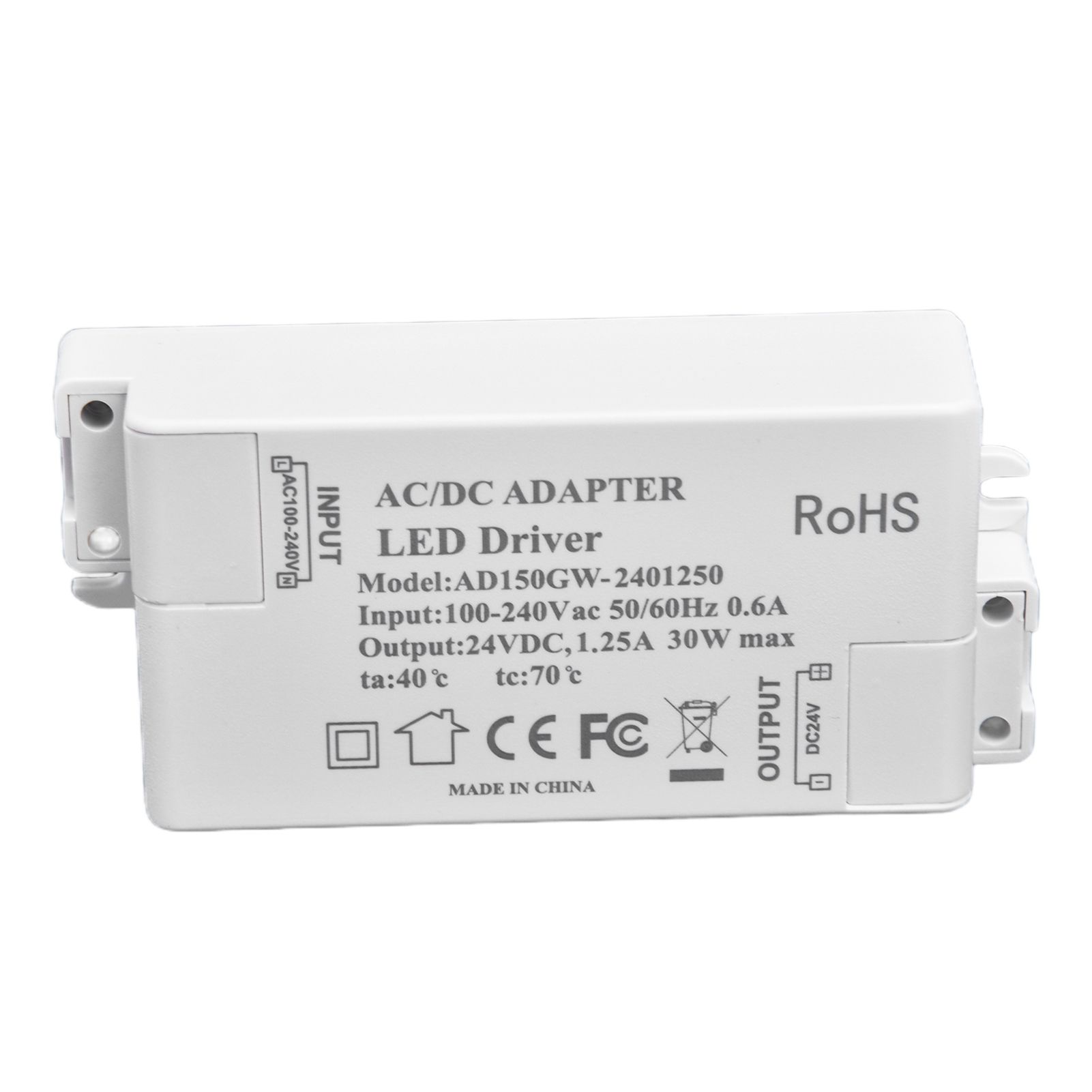 30W DC 24V 1.25A LED Driver Constant Voltage Professional LED Light Transformer AC 100‑240V - Image 2