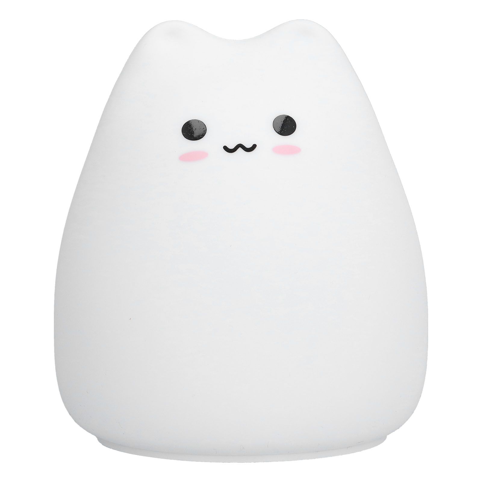 LED Tap Lamp Cat Shaped 7 Colors Changing Silicone Night Light for Home Bedroom Children's Room - Image 1