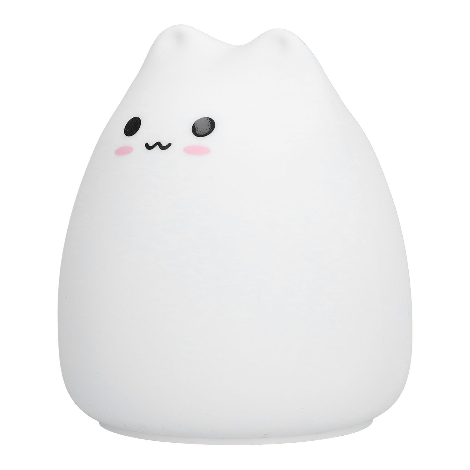 LED Tap Lamp Cat Shaped 7 Colors Changing Silicone Night Light for Home Bedroom Children's Room - Image 3