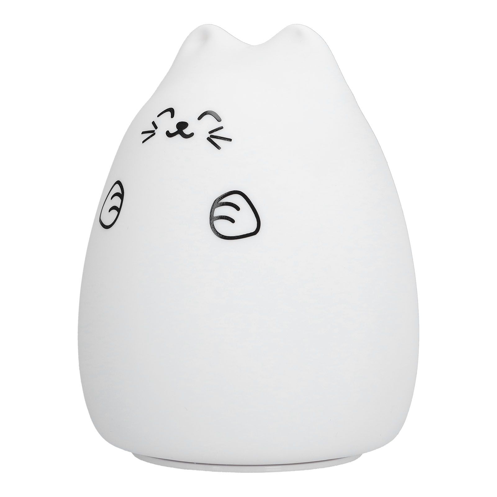 LED Cat Shape Lamp Colorful Silicone Tap Night Light USB Charging Ambient Lighting for Home Bedroom Use - Image 5
