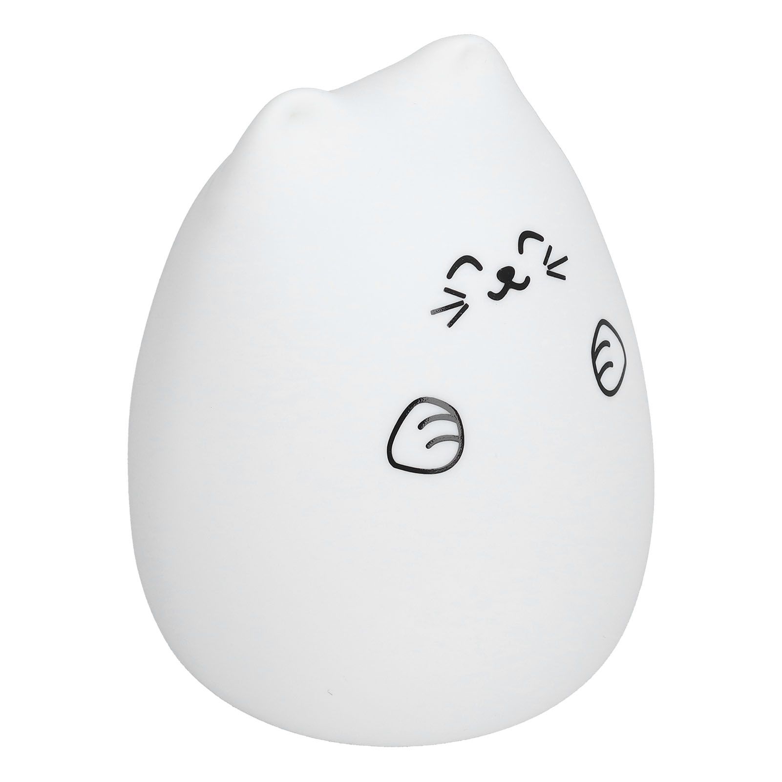 LED Cat Shape Lamp Colorful Silicone Tap Night Light USB Charging Ambient Lighting for Home Bedroom Use - Image 8