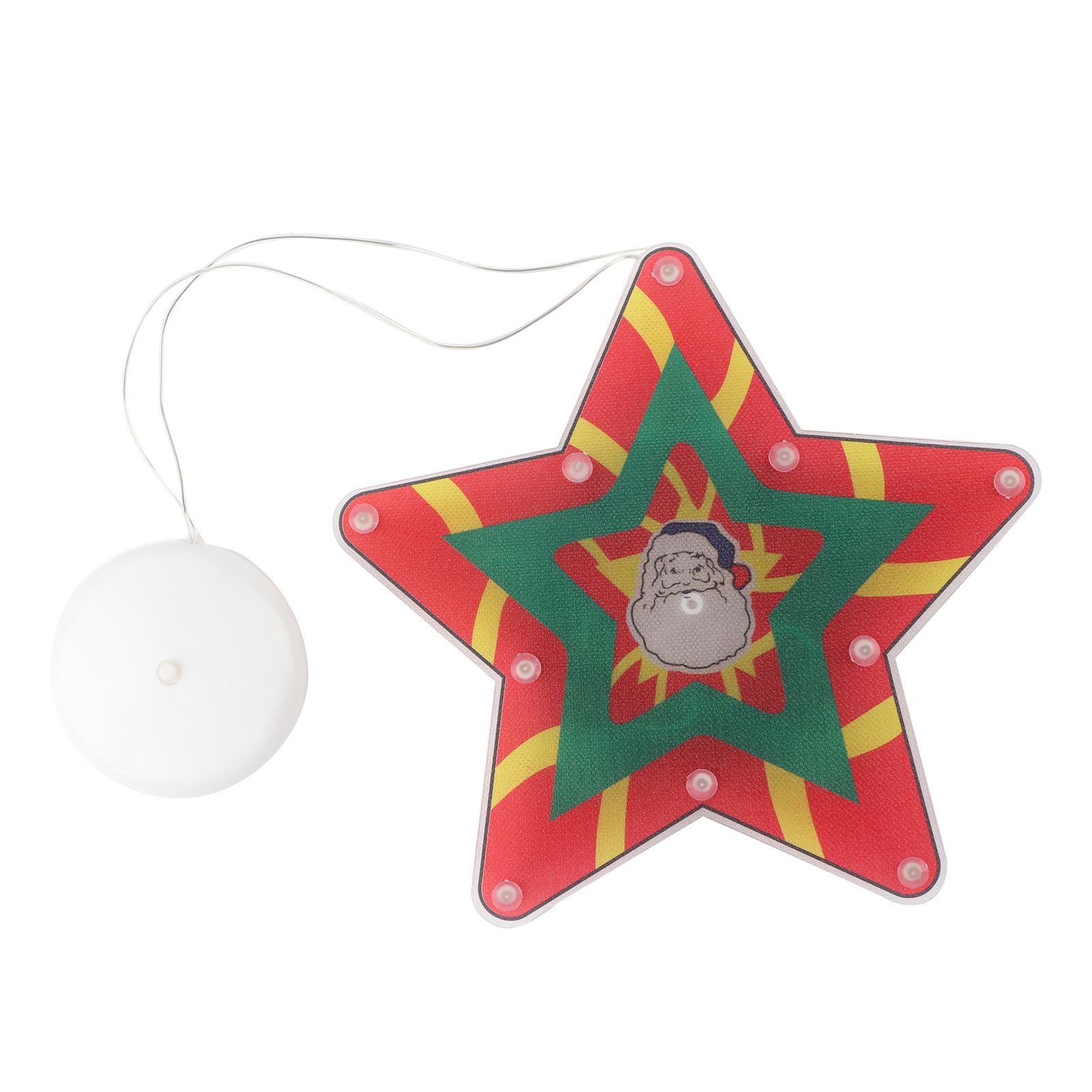 LED Christmas Cup Pendant Light LED Christmas Window Hanging Light with Suction Cup - Image 1
