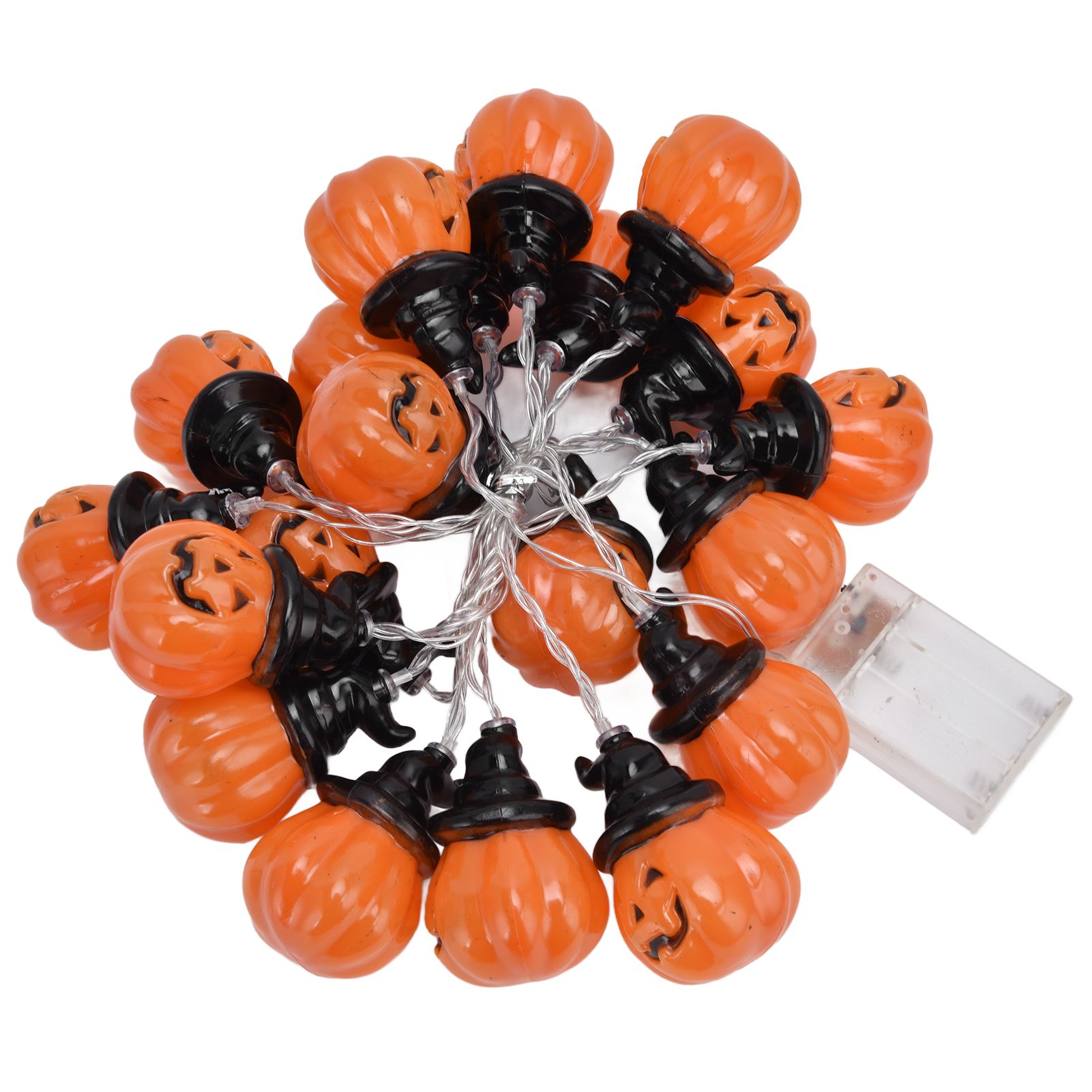 20LED Pumpkin String Light 3 Meters Dual Mode Decorative Light for Festival Home Halloween - Image 1