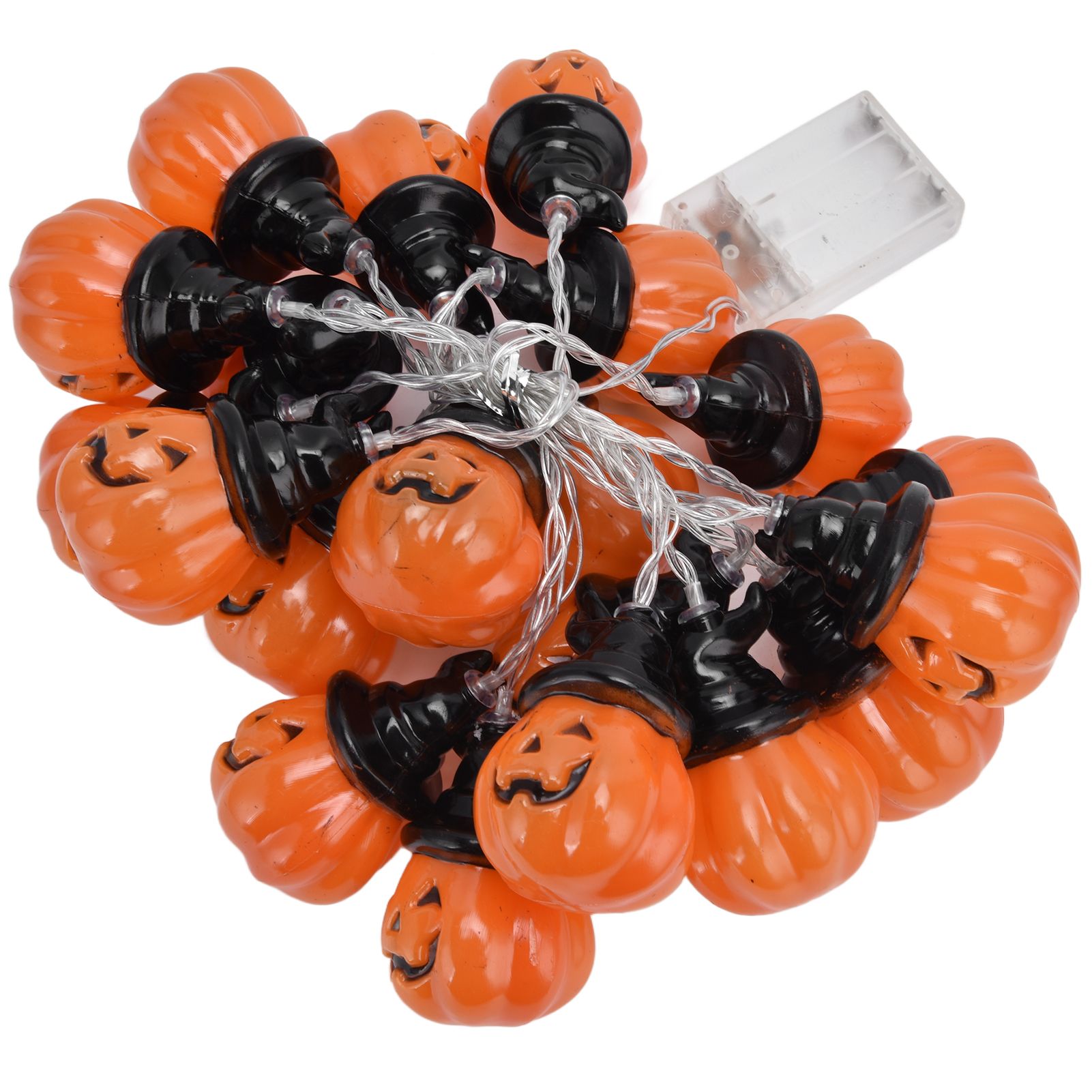 20LED Pumpkin String Light 3 Meters Dual Mode Decorative Light for Festival Home Halloween - Image 2