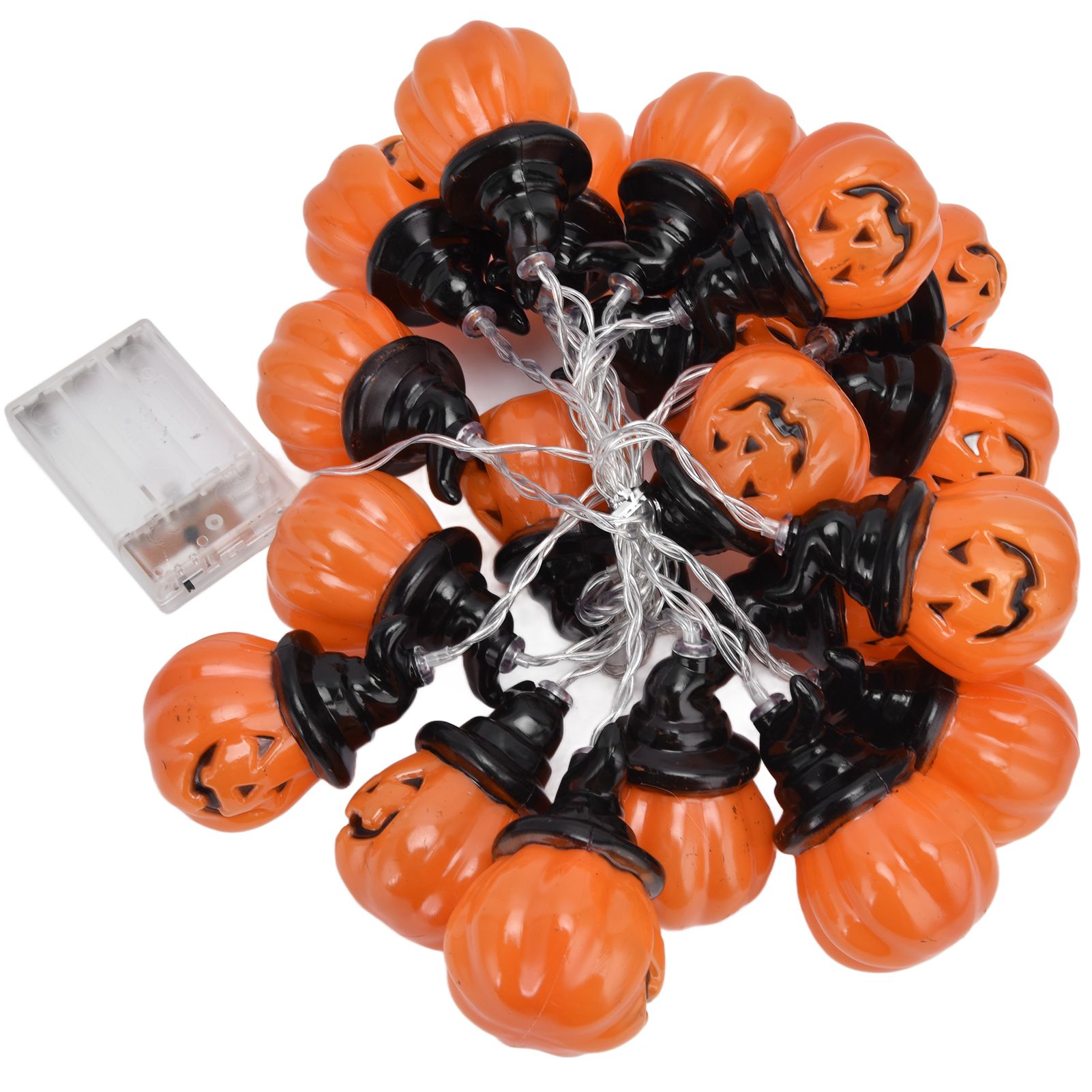 20LED Pumpkin String Light 3 Meters Dual Mode Decorative Light for Festival Home Halloween - Image 4