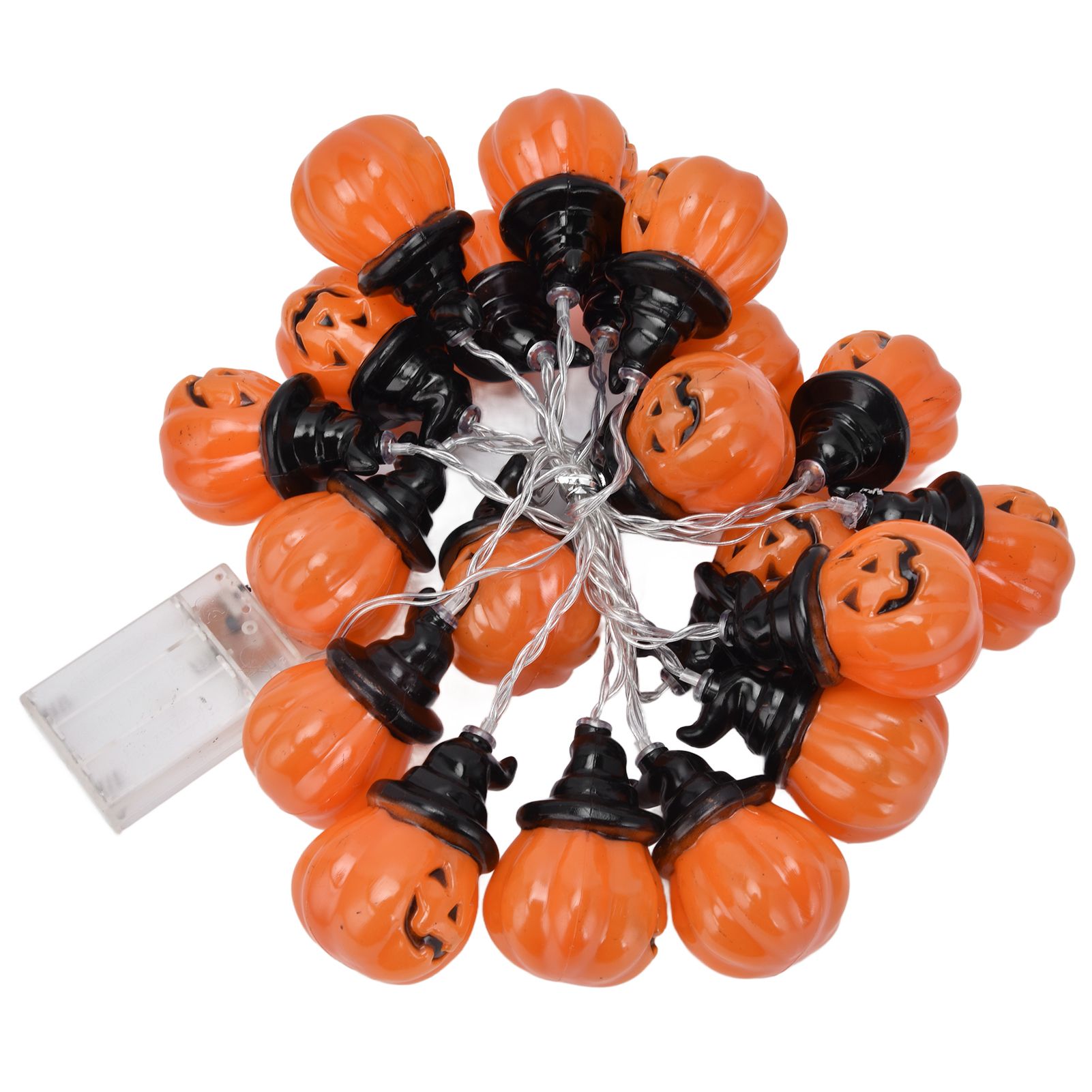 20LED Pumpkin String Light 3 Meters Dual Mode Decorative Light for Festival Home Halloween - Image 7