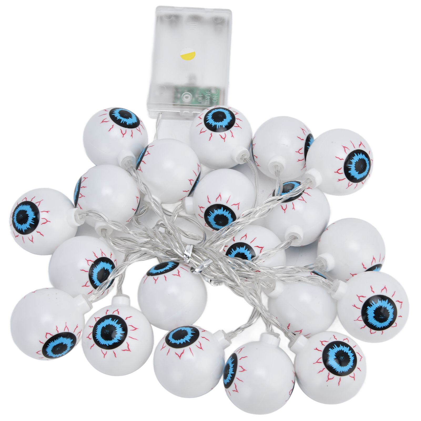 20LED String Light 9.8ft Halloween Ghost Eyeball String Light Bedroom Christmas String Light for Festival Decoration - Image 1