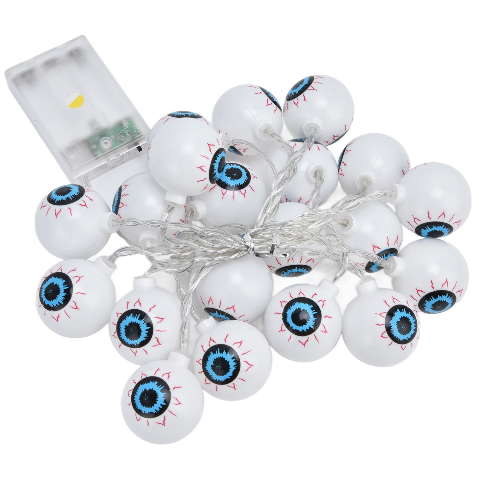 20LED String Light 9.8ft Halloween Ghost Eyeball String Light Bedroom Christmas String Light for Festival Decoration - Image 3