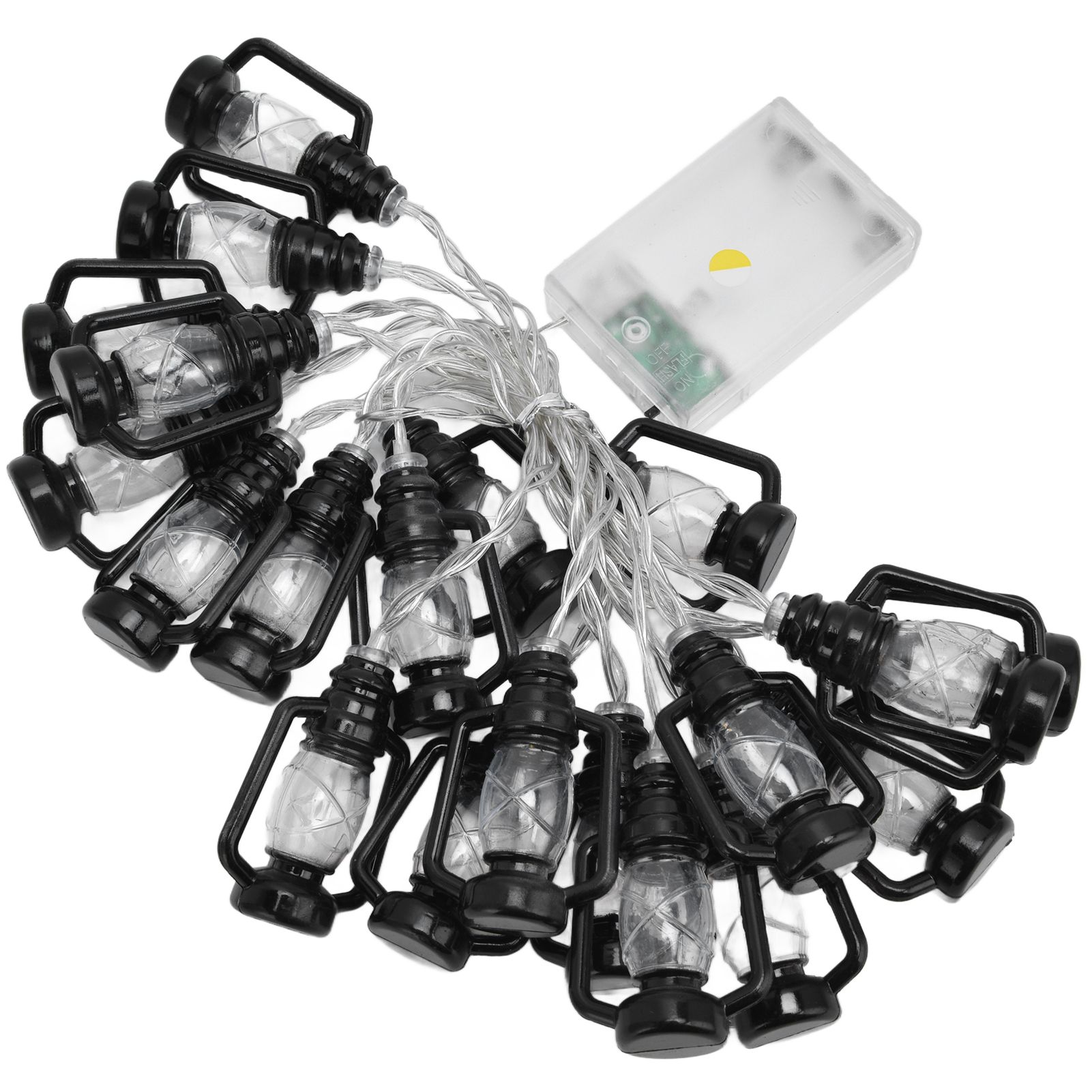 20LED String Light 9.8ft Warm Retro Halloween Kerosene String Light for Garden Home Festival Decoration - Image 4