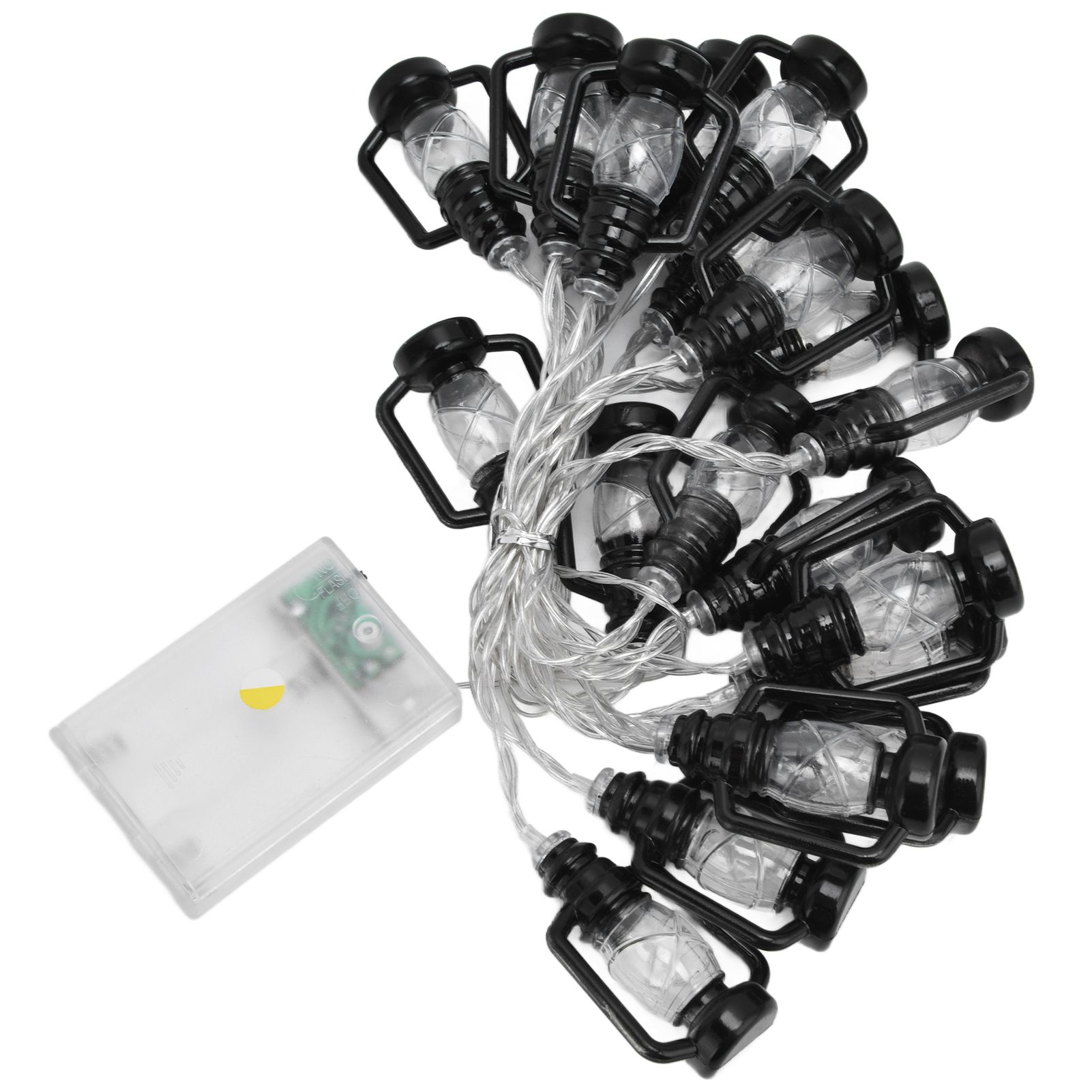 20LED String Light 9.8ft Warm Retro Halloween Kerosene String Light for Garden Home Festival Decoration - Image 5