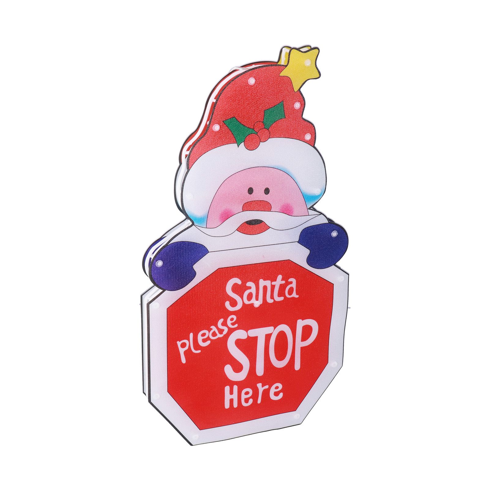 LED Christmas Decoration Light Santa Claus Lighted Window Decoration Battery Powered with Suction Cup for Christmas Decoration - Image 4