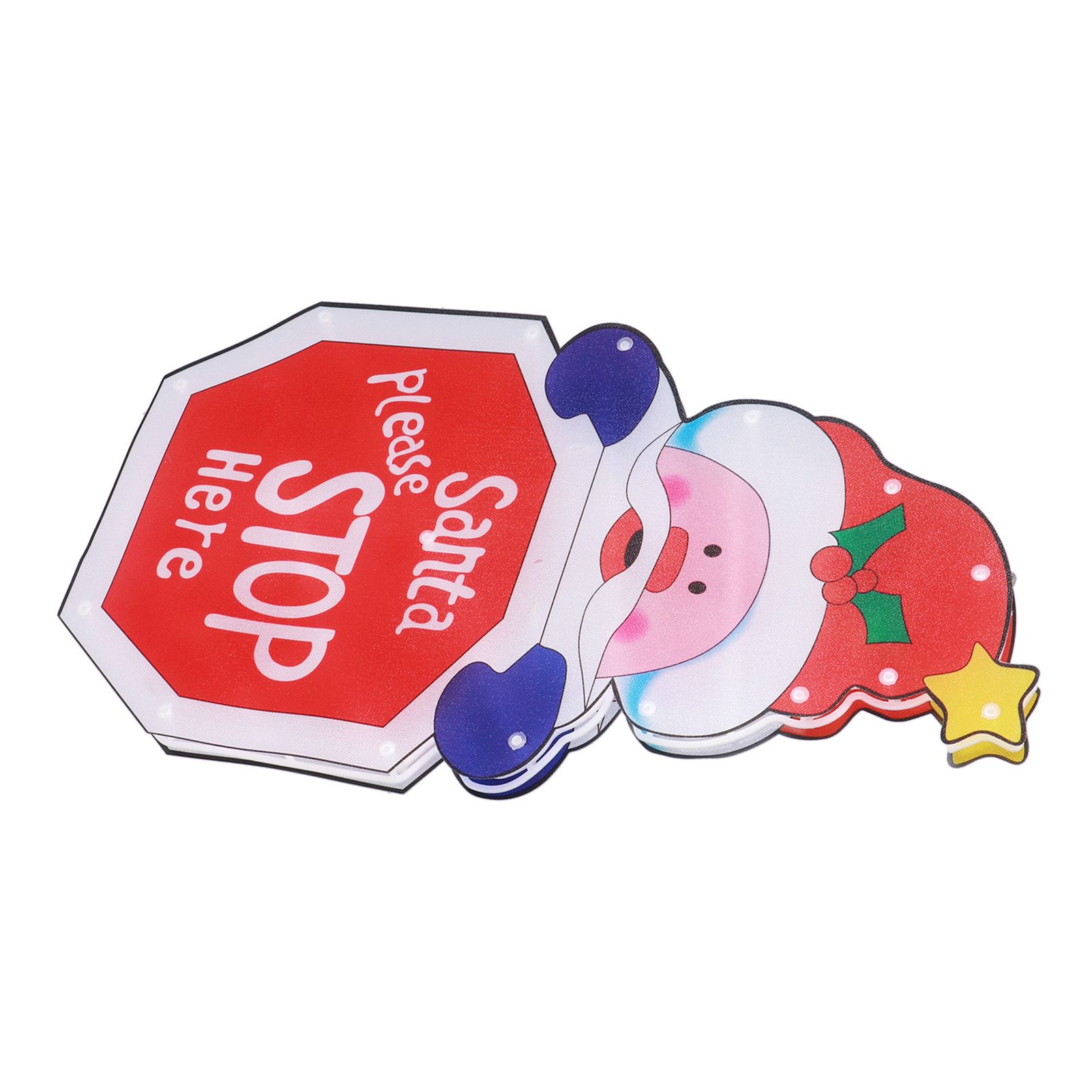 LED Christmas Decoration Light Santa Claus Lighted Window Decoration Battery Powered with Suction Cup for Christmas Decoration - Image 6