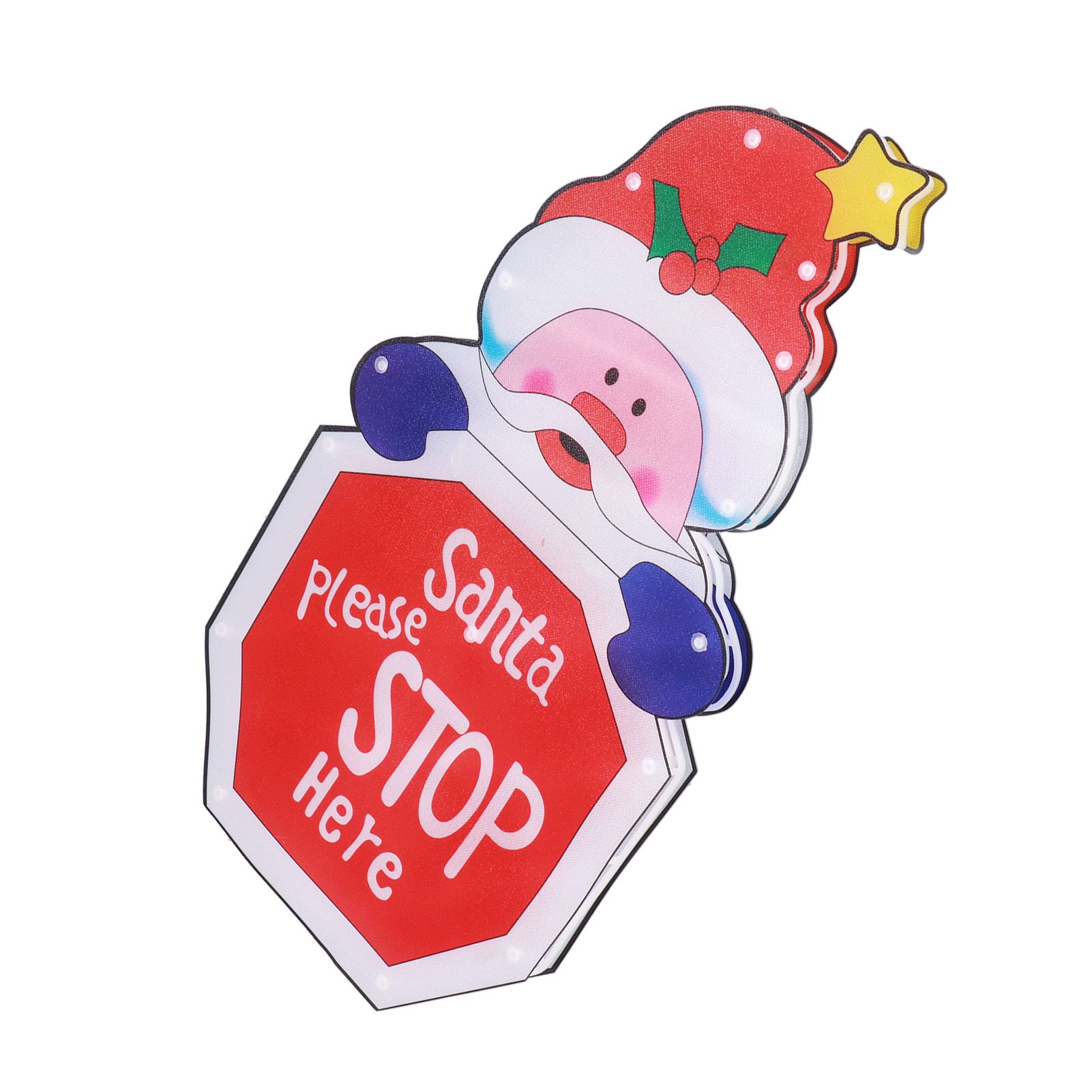LED Christmas Decoration Light Santa Claus Lighted Window Decoration Battery Powered with Suction Cup for Christmas Decoration - Image 7