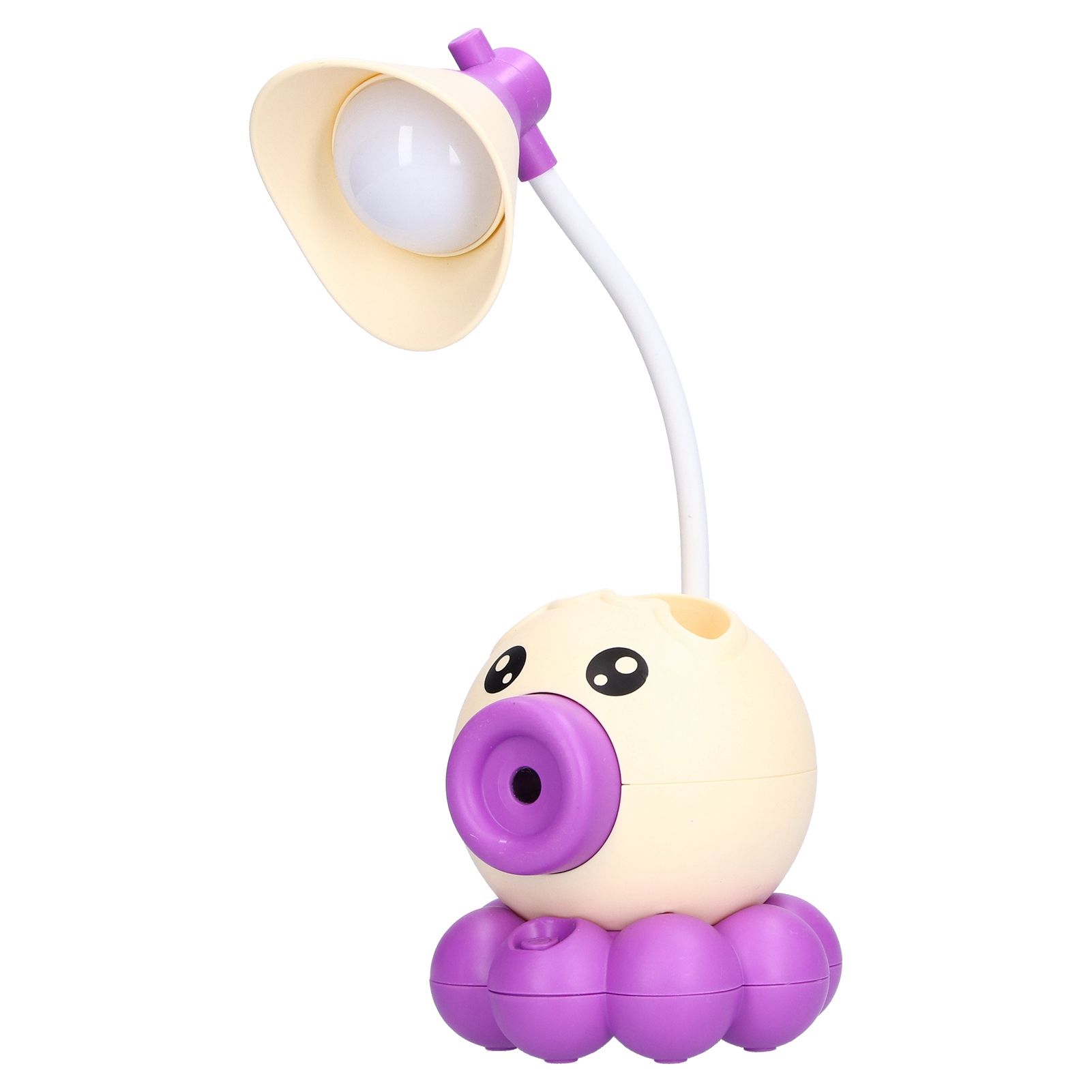 LED Desk Lamp Octopus Shaped Foldable Multifunctional Warm White Light USB Charging Cute Desk LampYellow - Image 3