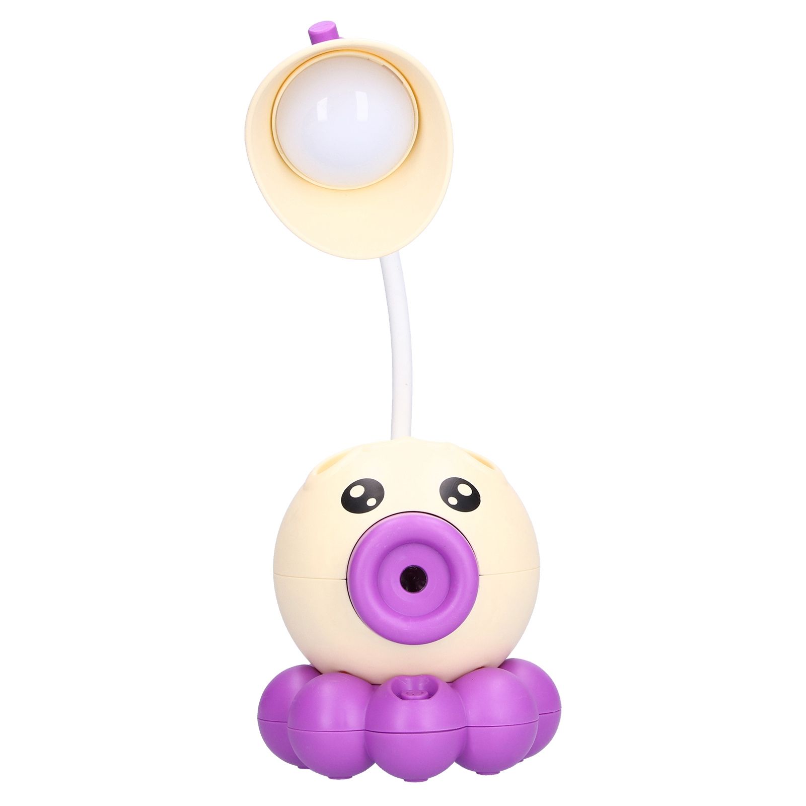 LED Desk Lamp Octopus Shaped Foldable Multifunctional Warm White Light USB Charging Cute Desk LampYellow - Image 4