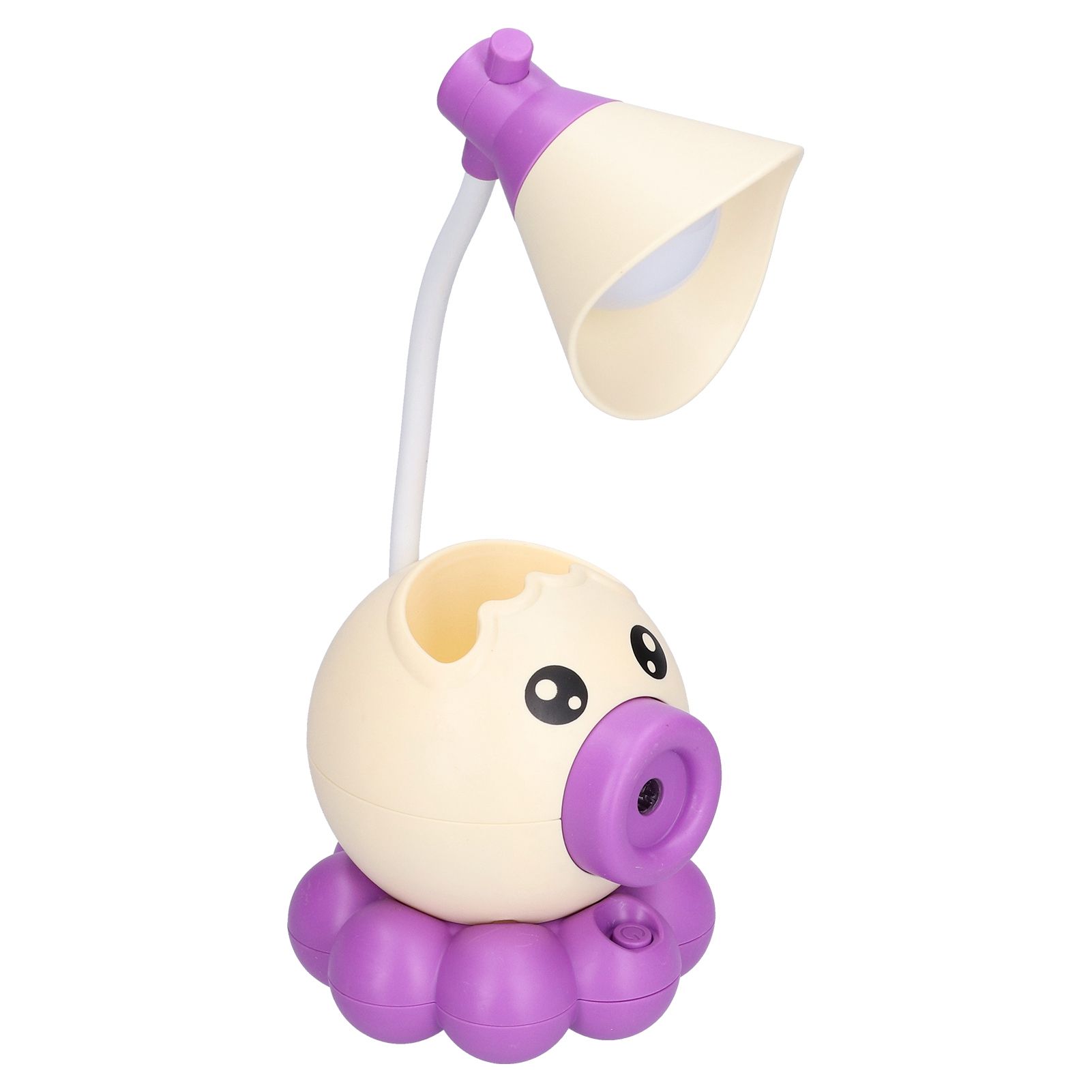 LED Desk Lamp Octopus Shaped Foldable Multifunctional Warm White Light USB Charging Cute Desk LampYellow - Image 6