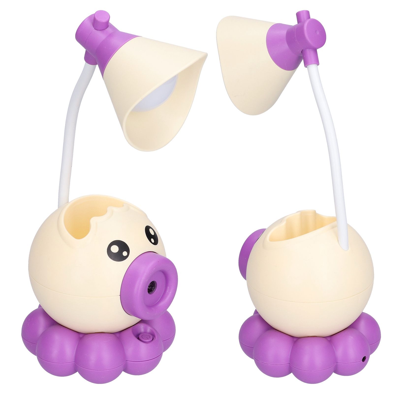 LED Desk Lamp Octopus Shaped Foldable Multifunctional Warm White Light USB Charging Cute Desk LampYellow - Image 7