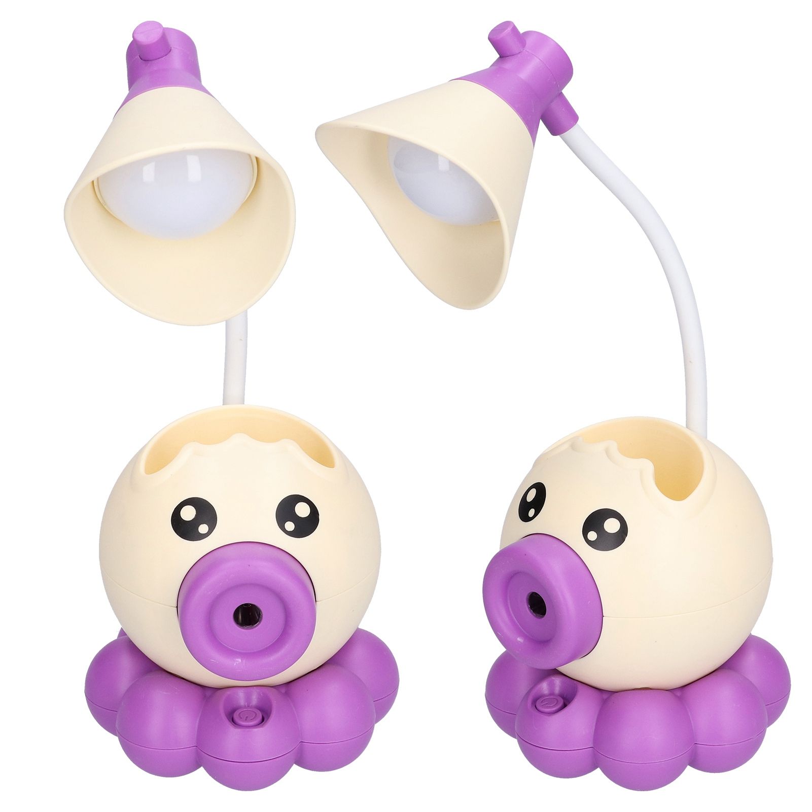 LED Desk Lamp Octopus Shaped Foldable Multifunctional Warm White Light USB Charging Cute Desk LampYellow - Image 8