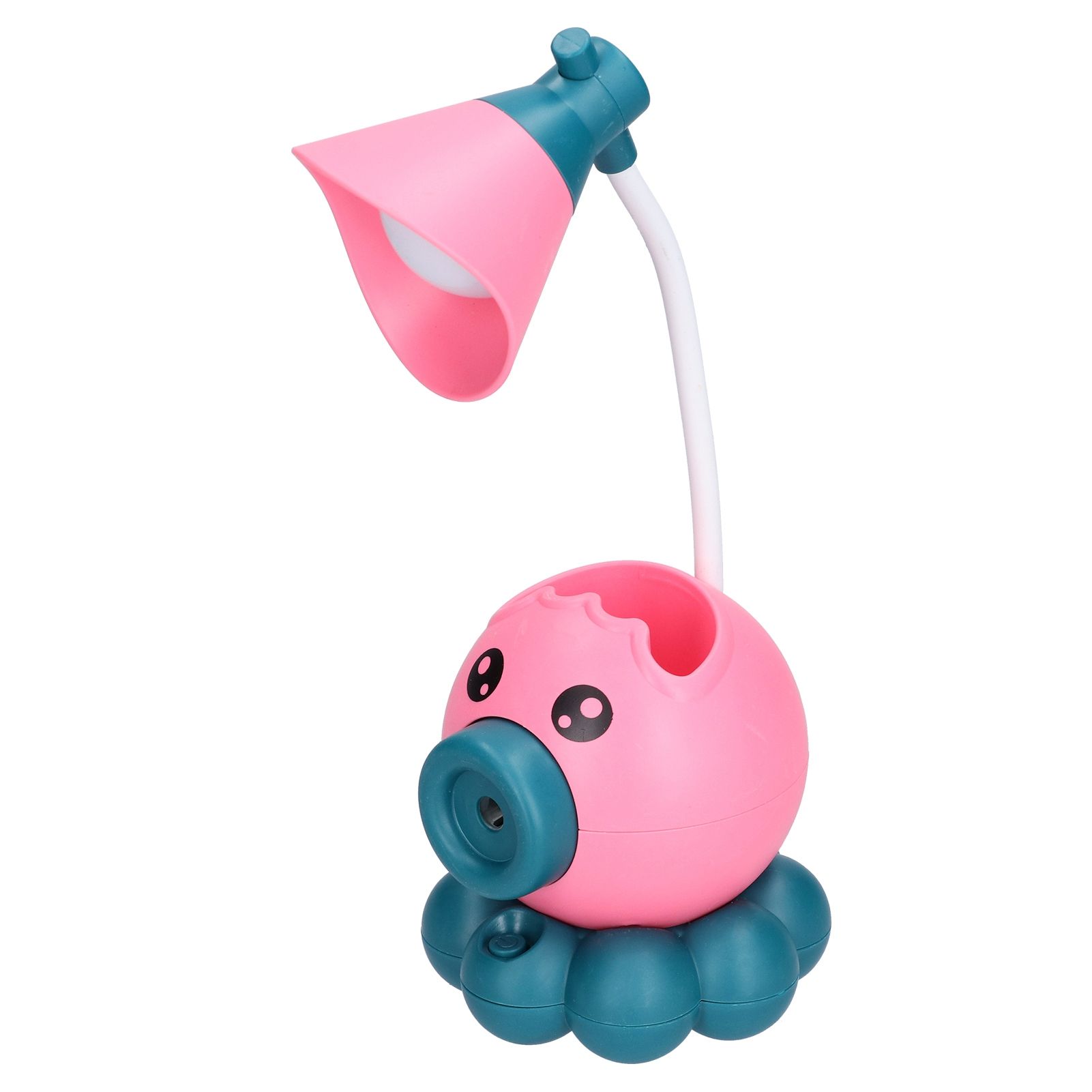 LED Desk Lamp Octopus Shaped Foldable Multifunctional Warm White Light USB Charging Cute Desk LampPink - Image 2
