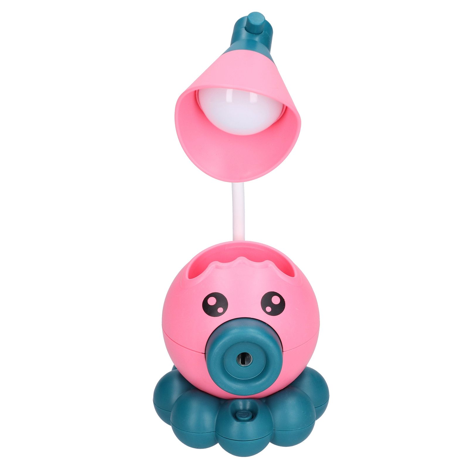 LED Desk Lamp Octopus Shaped Foldable Multifunctional Warm White Light USB Charging Cute Desk LampPink - Image 3