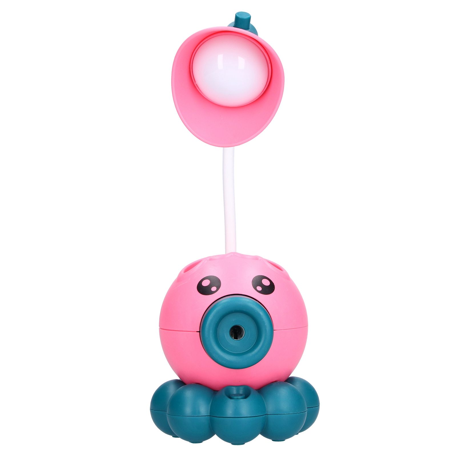 LED Desk Lamp Octopus Shaped Foldable Multifunctional Warm White Light USB Charging Cute Desk LampPink - Image 6