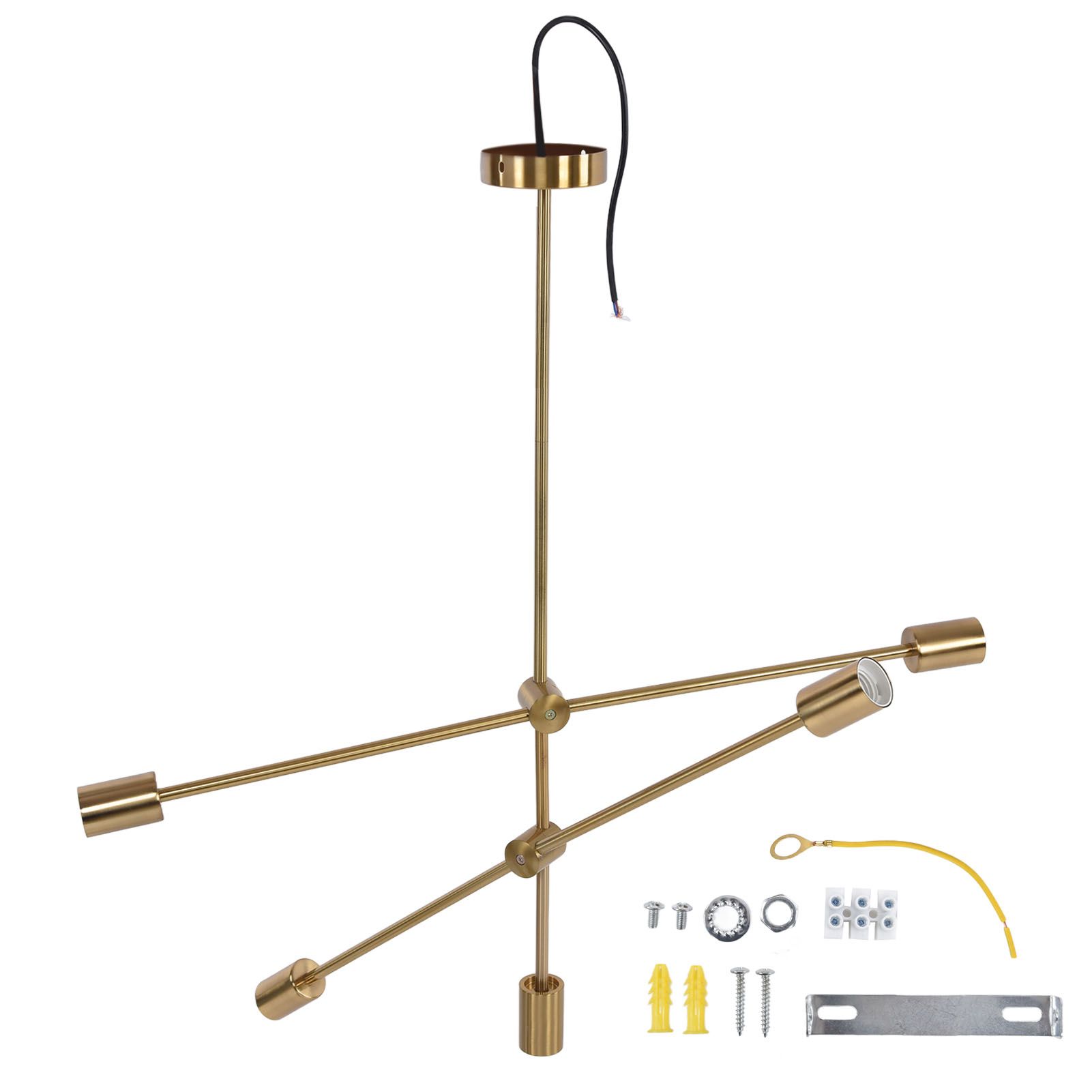 Modern Chandelier Unique Appearance Elegant Design Stable Firm Geometric Line Chandelier 110‑220V - Image 1