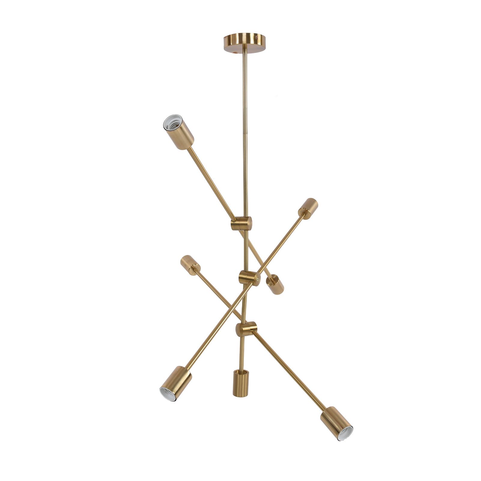 Pendant Light 6 Lights Geometric Style Unique Design Stable Firm Highly Durable Hanging Light Fixtures 110‑220V - Image 3