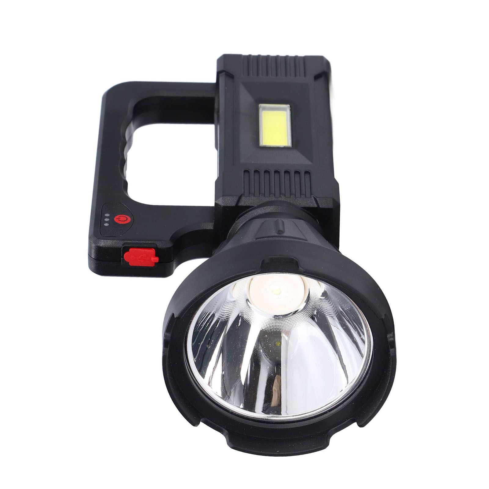 Spotlight Flashlight USB Charging Dual Light Source Smart Battery Display Multi Speed Mode Flash Light - Image 2