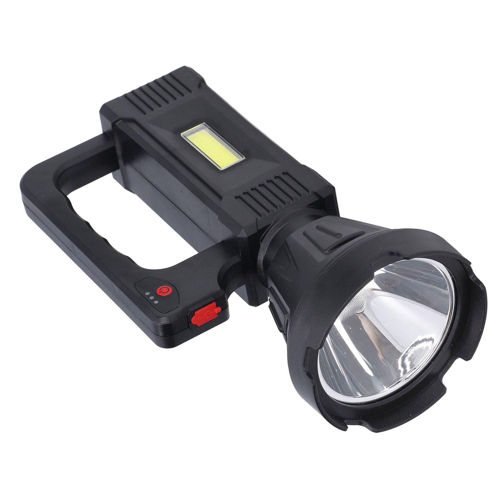 Spotlight Flashlight USB Charging Dual Light Source Smart Battery Display Multi Speed Mode Flash Light - Image 3