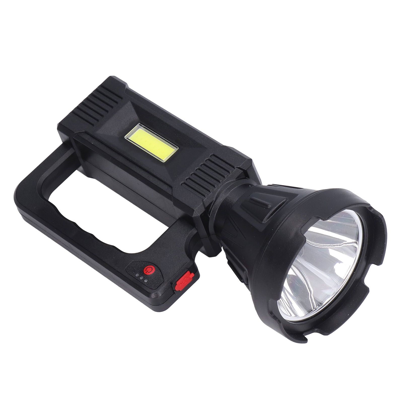 Spotlight Flashlight USB Charging Dual Light Source Smart Battery Display Multi Speed Mode Flash Light - Image 4