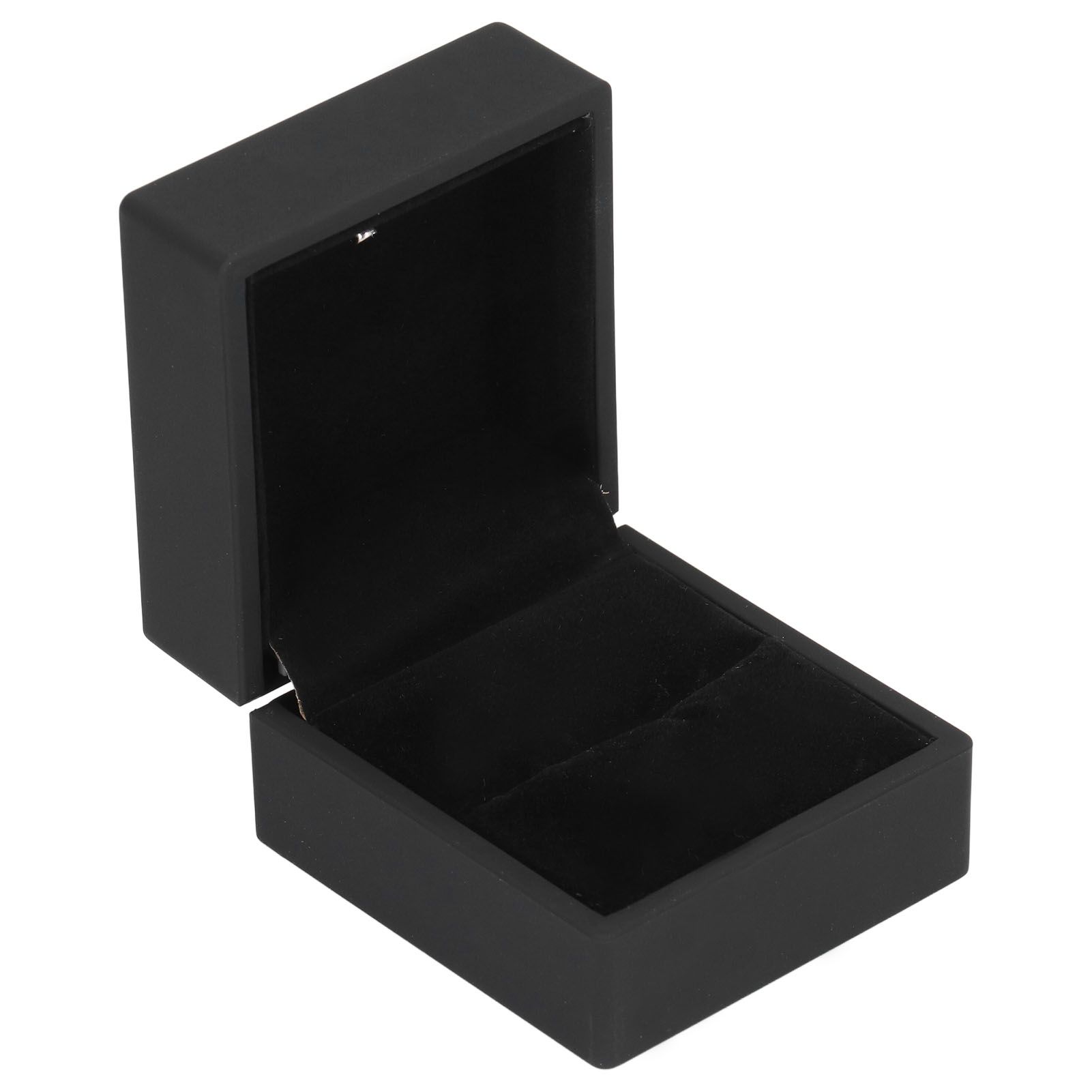 LED Ring Box Elegant Earring Gift Box with LED Light for Proposal Engagement Wedding Anniversary - Image 1