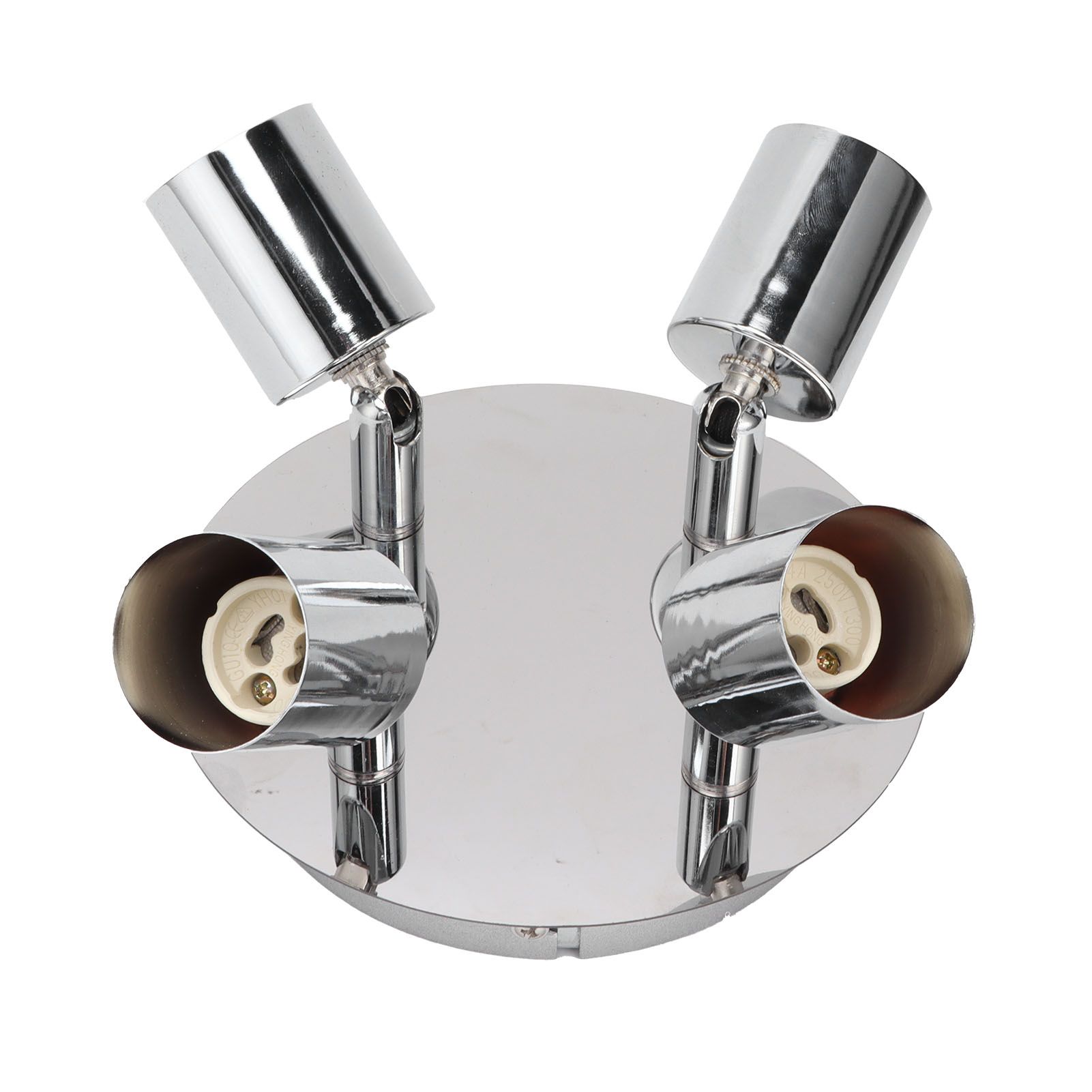 GU10 Lamp Holder 4 Head Ceiling Light Base Adjustable Lamp Holder for Bedroom Kitchen 85‑265V - Image 3