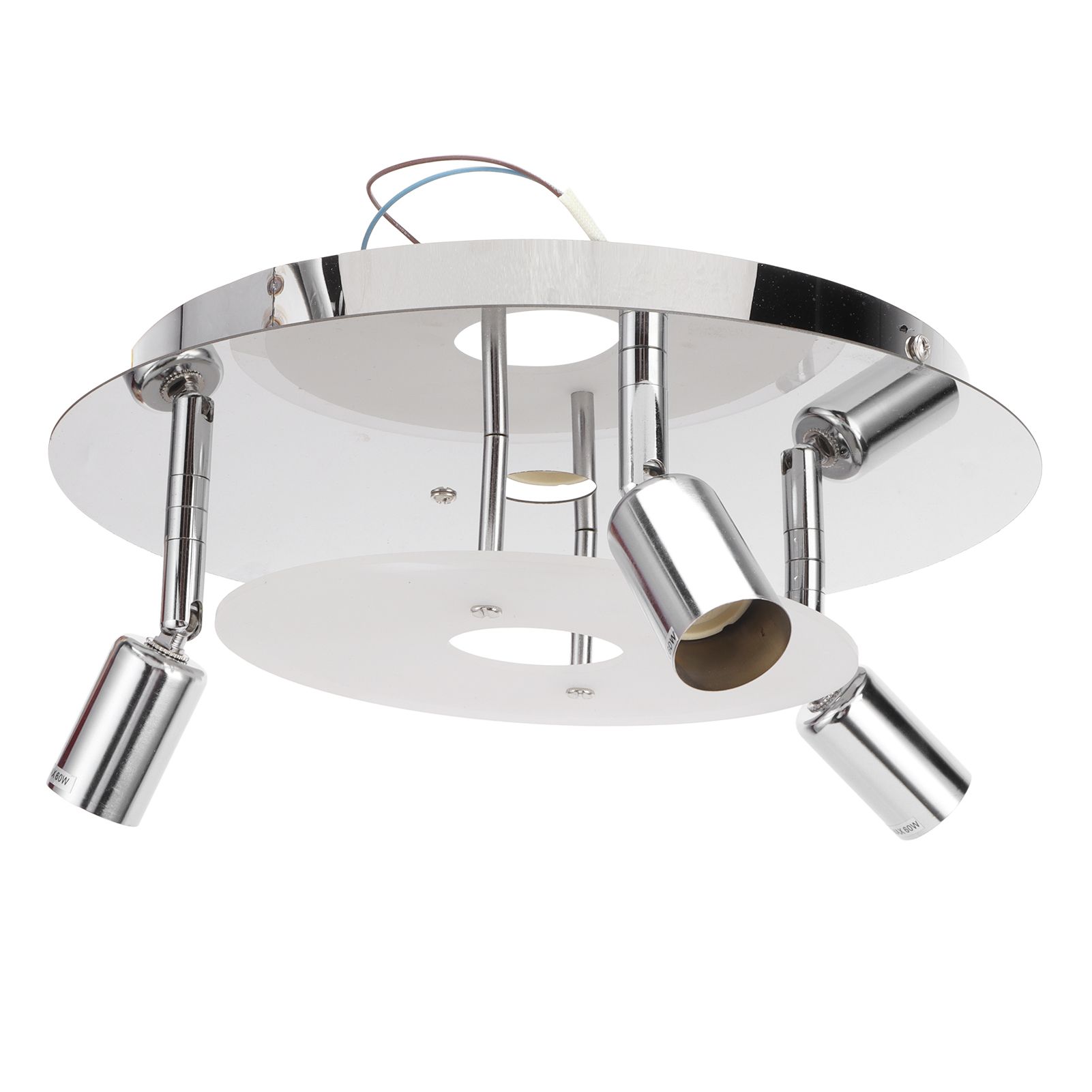 GU10 Household Ceiling Lamp 3 Heads Round Ceiling Lamp Modern Ceiling Light for Bedroom Living Room 85‑265V - Image 2