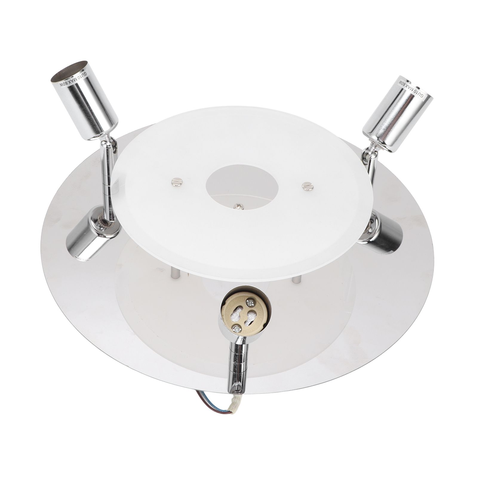 GU10 Household Ceiling Lamp 3 Heads Round Ceiling Lamp Modern Ceiling Light for Bedroom Living Room 85‑265V - Image 3