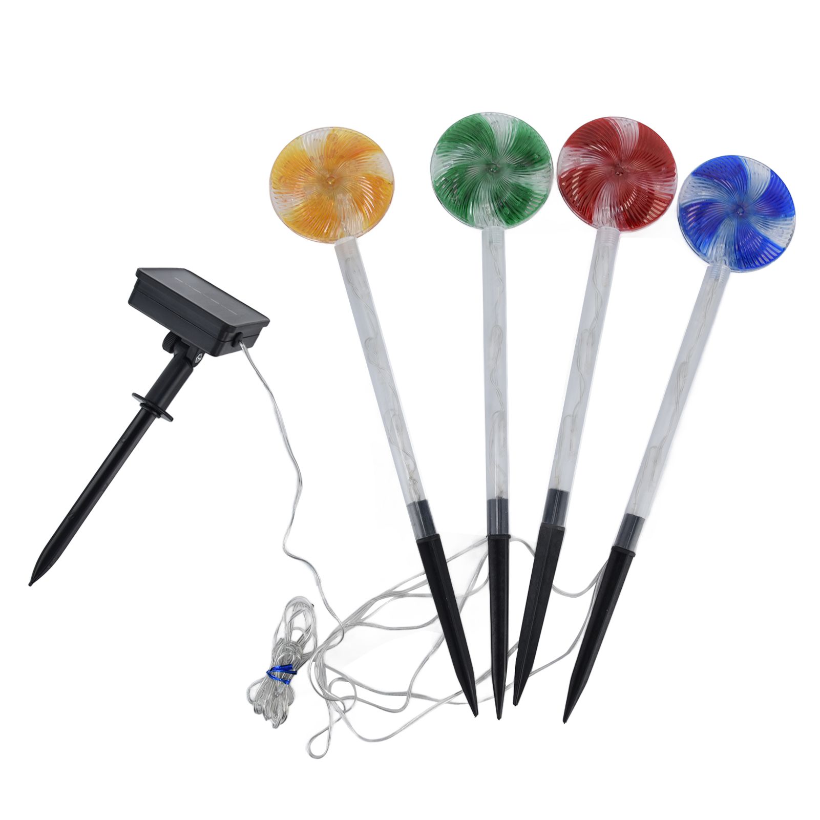 Candy Christmas Pathway Lights IP44 Waterproof LED Lighted Pathway Markers for Christmas Decor - Image 1