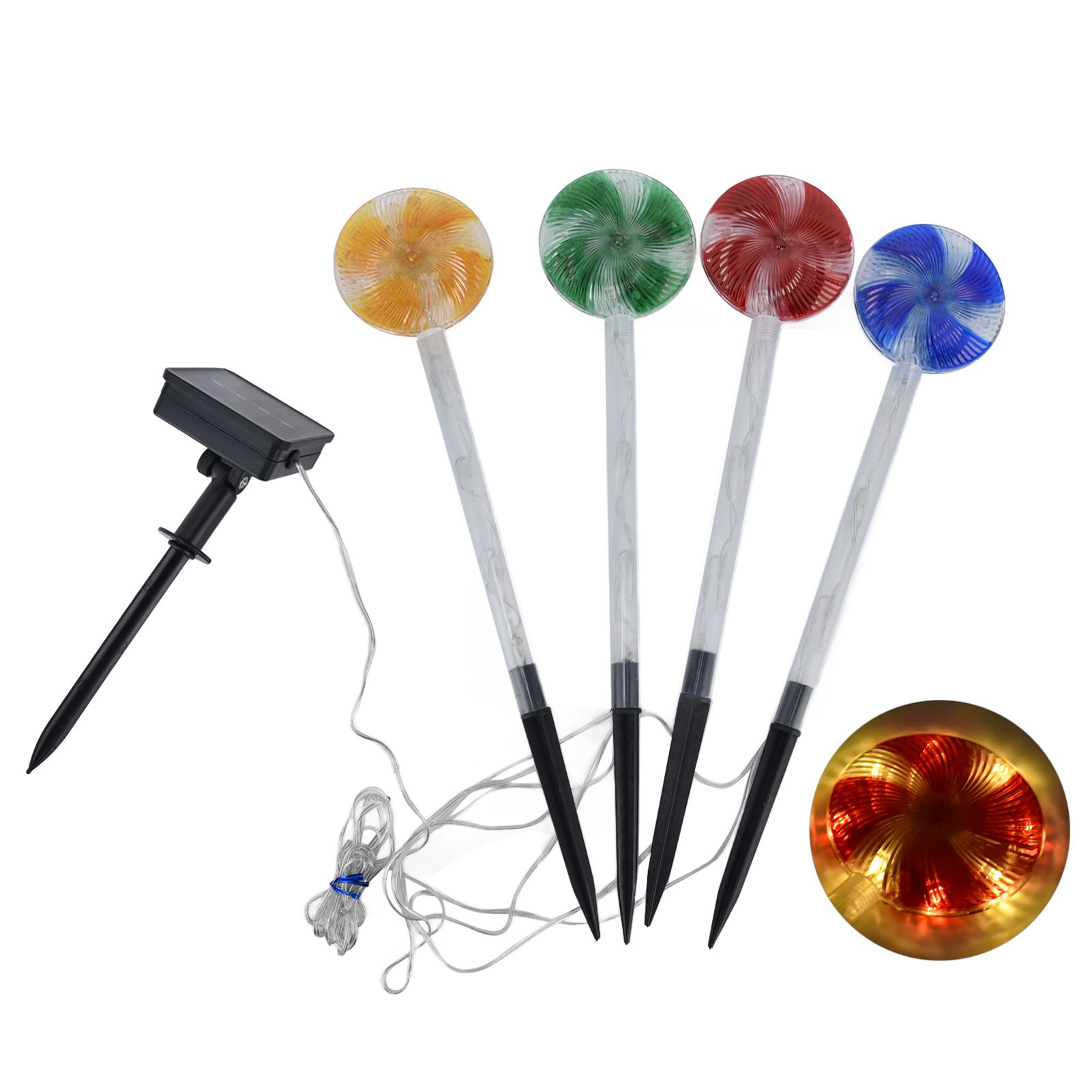 Candy Christmas Pathway Lights IP44 Waterproof LED Lighted Pathway Markers for Christmas Decor - Image 6