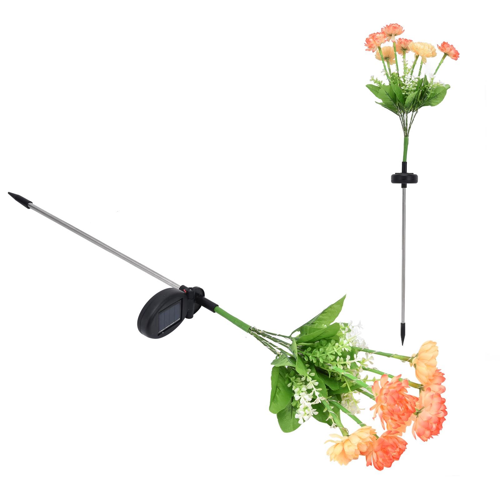 2 Pcs Solar Garden Lights LED Solar Flower Lights for Garden Patio Lawn Yard Pathway - Image 7