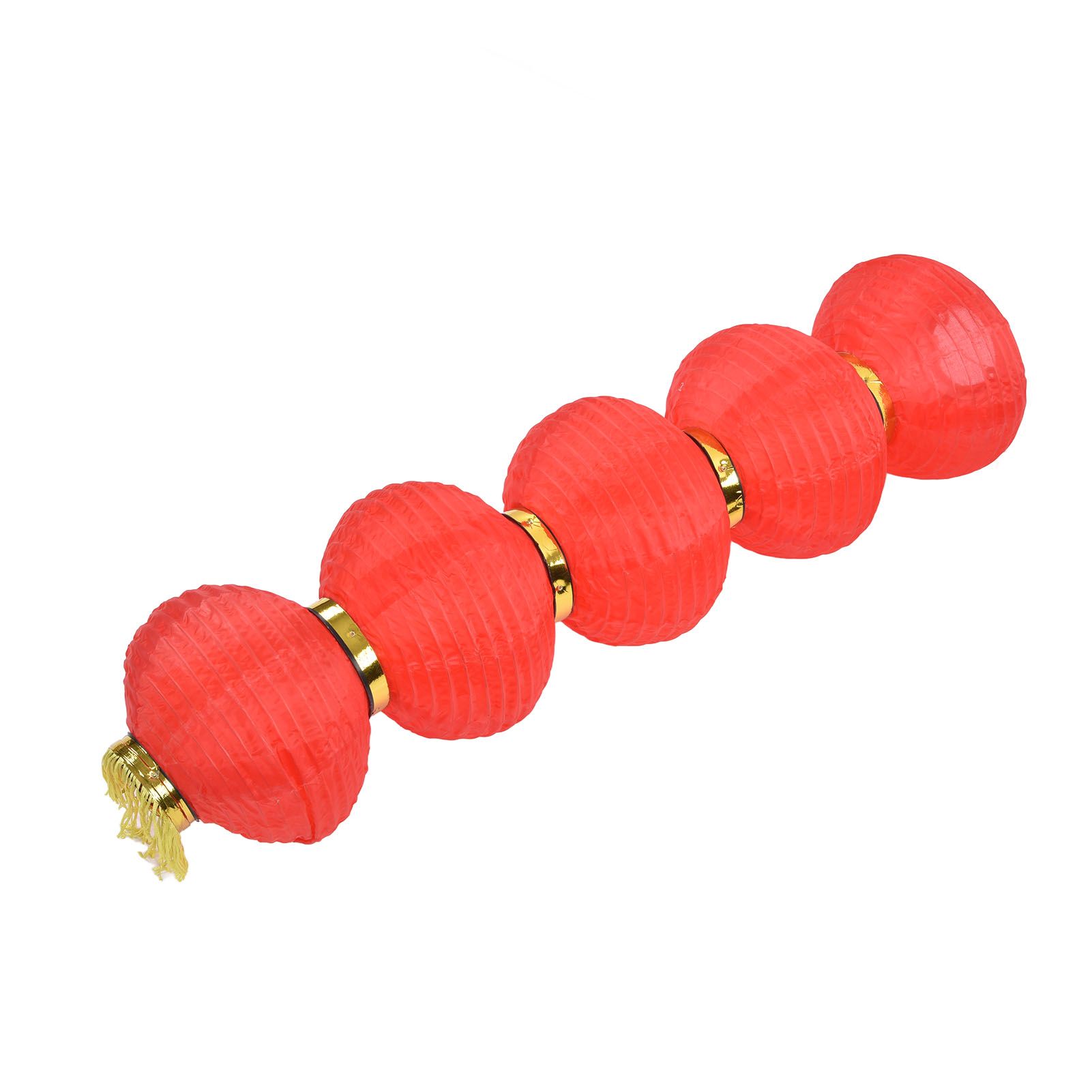 10in 5 Strings LED Solar Lantern Outdoor Waterproof Chinese Decorative Cloth Lantern Lamp - Image 2