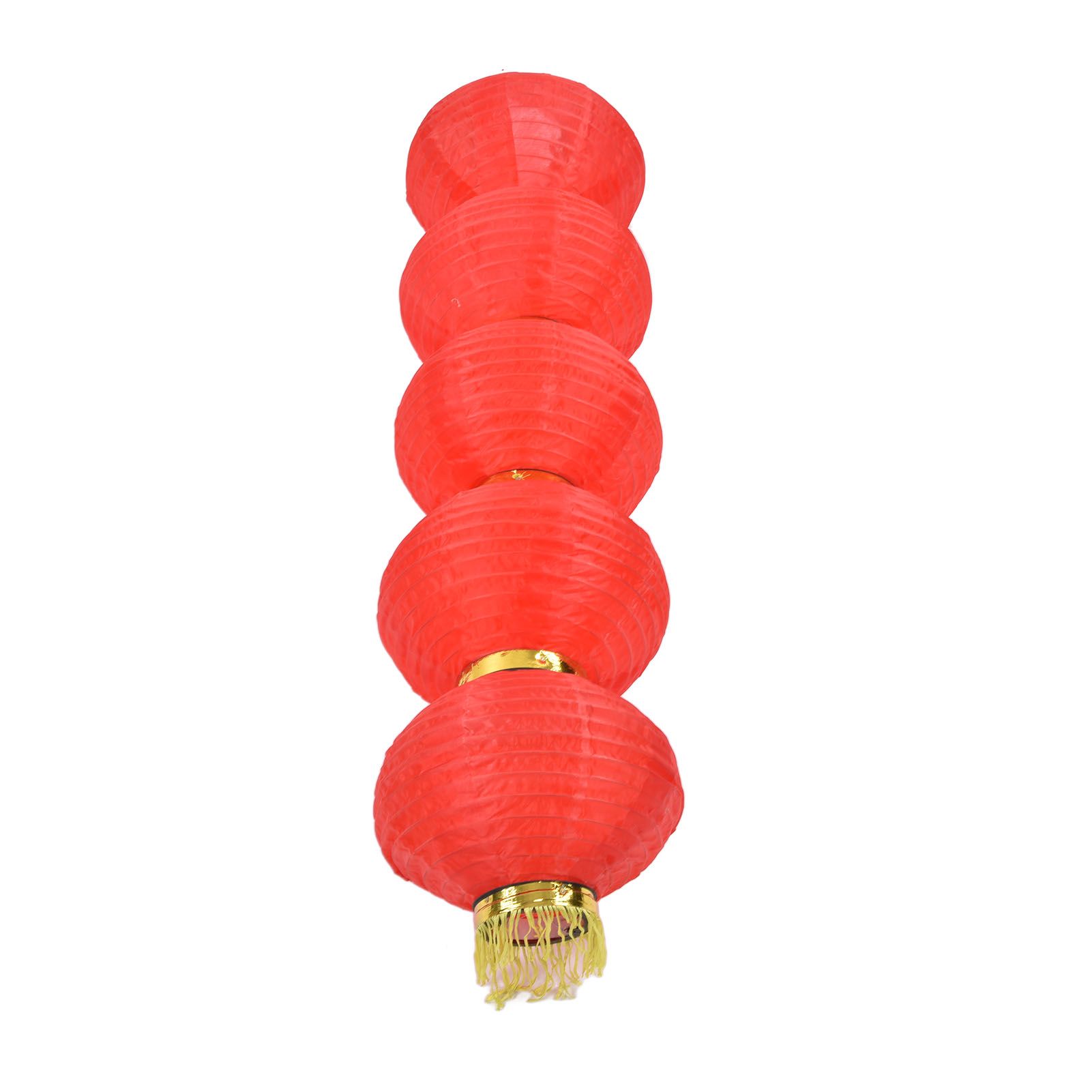 10in 5 Strings LED Solar Lantern Outdoor Waterproof Chinese Decorative Cloth Lantern Lamp - Image 4