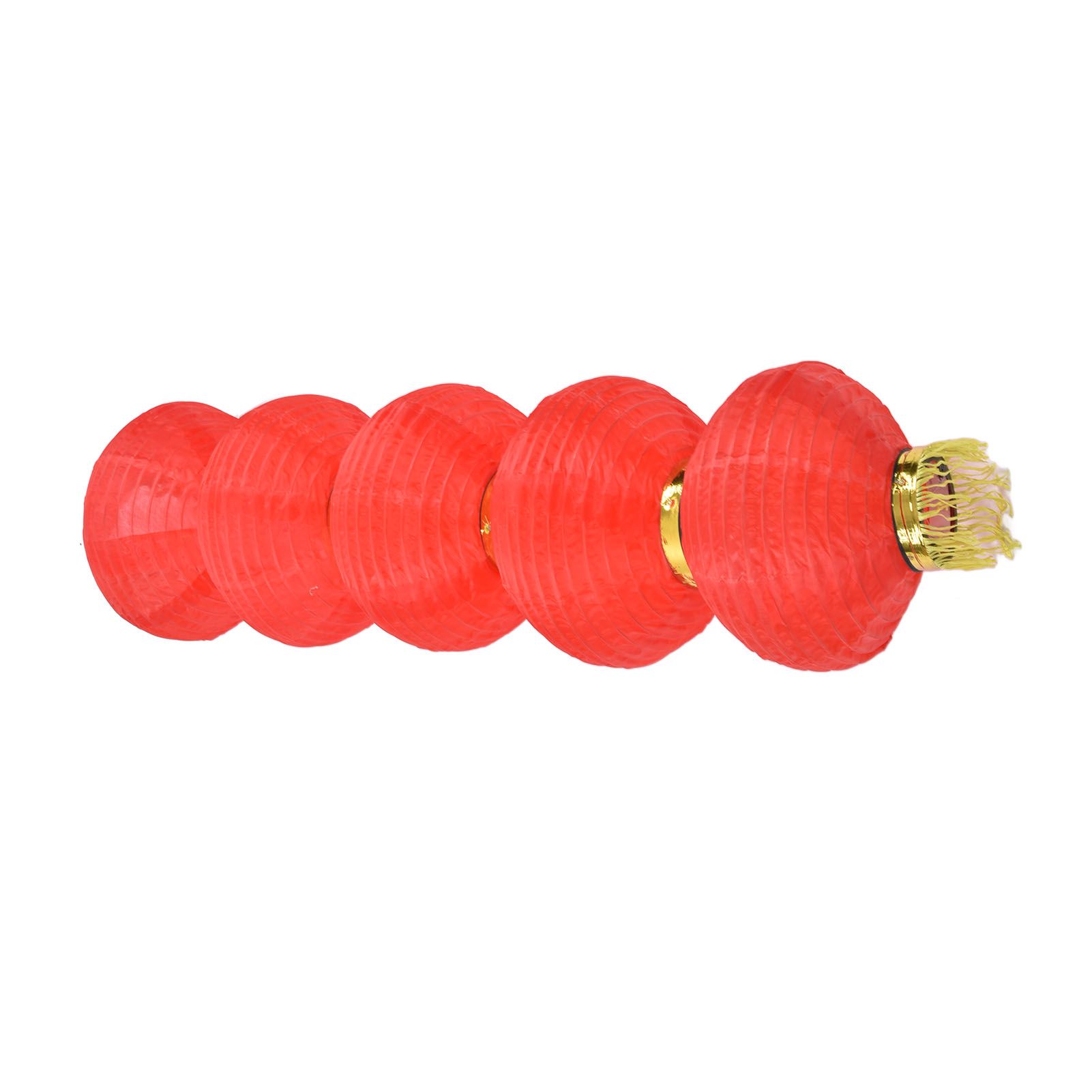 10in 5 Strings LED Solar Lantern Outdoor Waterproof Chinese Decorative Cloth Lantern Lamp - Image 7