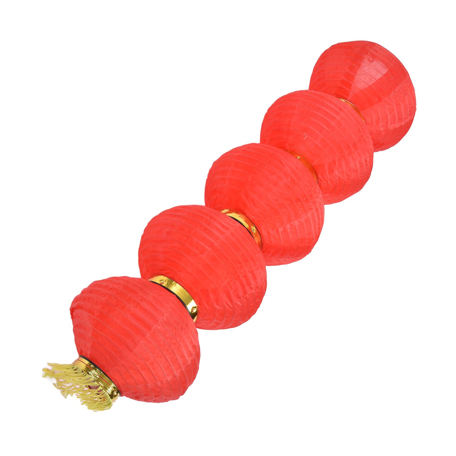 10in 5 Strings LED Solar Lantern Outdoor Waterproof Chinese Decorative Cloth Lantern Lamp - Image 8