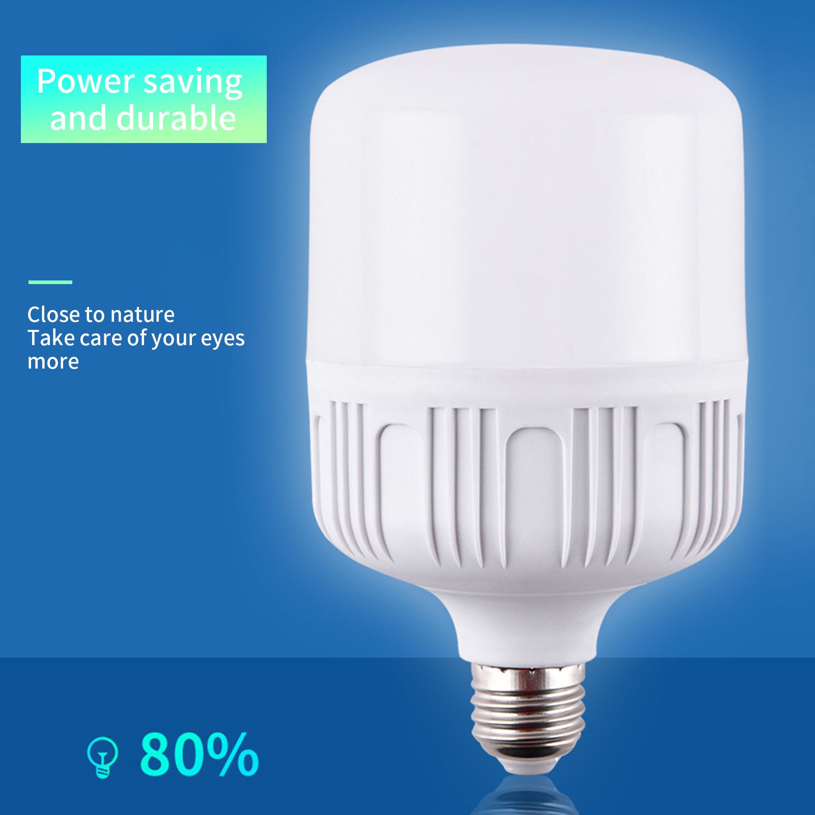 220V LED Light Bulb Energy Saving E27 Bulb 180° Beam Angle Household Lamp Bulb for Indoor40W - Image 2