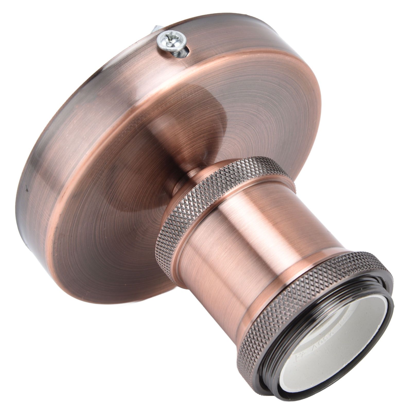 Vintage E26 E27 Lamp Socket Ceiling Lamp Holder with Accessories for Kitchen Bedroom Living Room 100‑240VAntique Red - Image 2