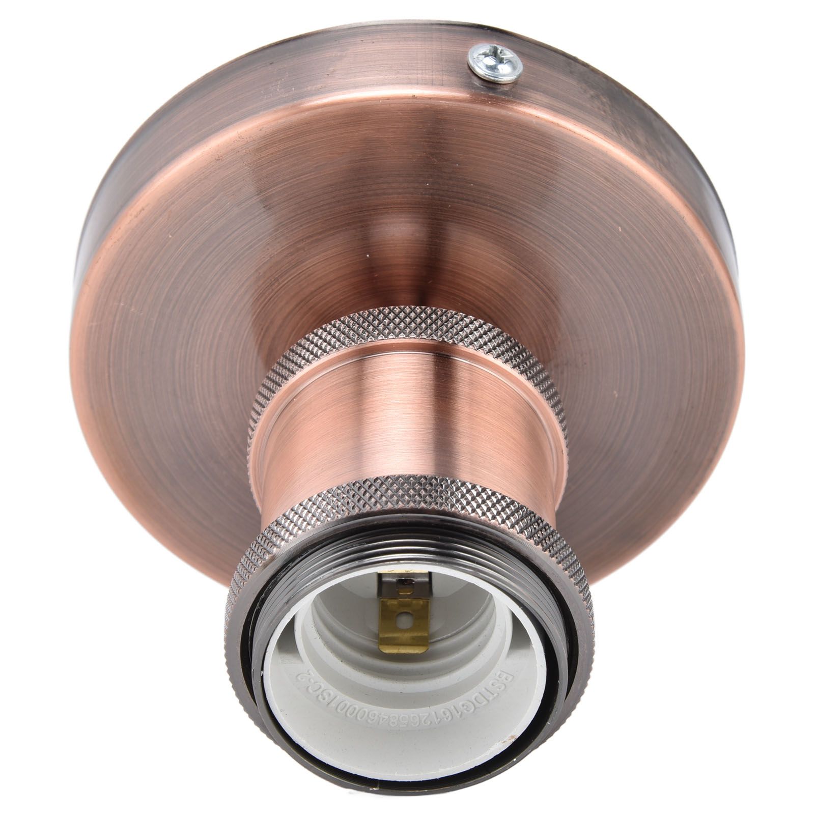 Vintage E26 E27 Lamp Socket Ceiling Lamp Holder with Accessories for Kitchen Bedroom Living Room 100‑240VAntique Red - Image 3