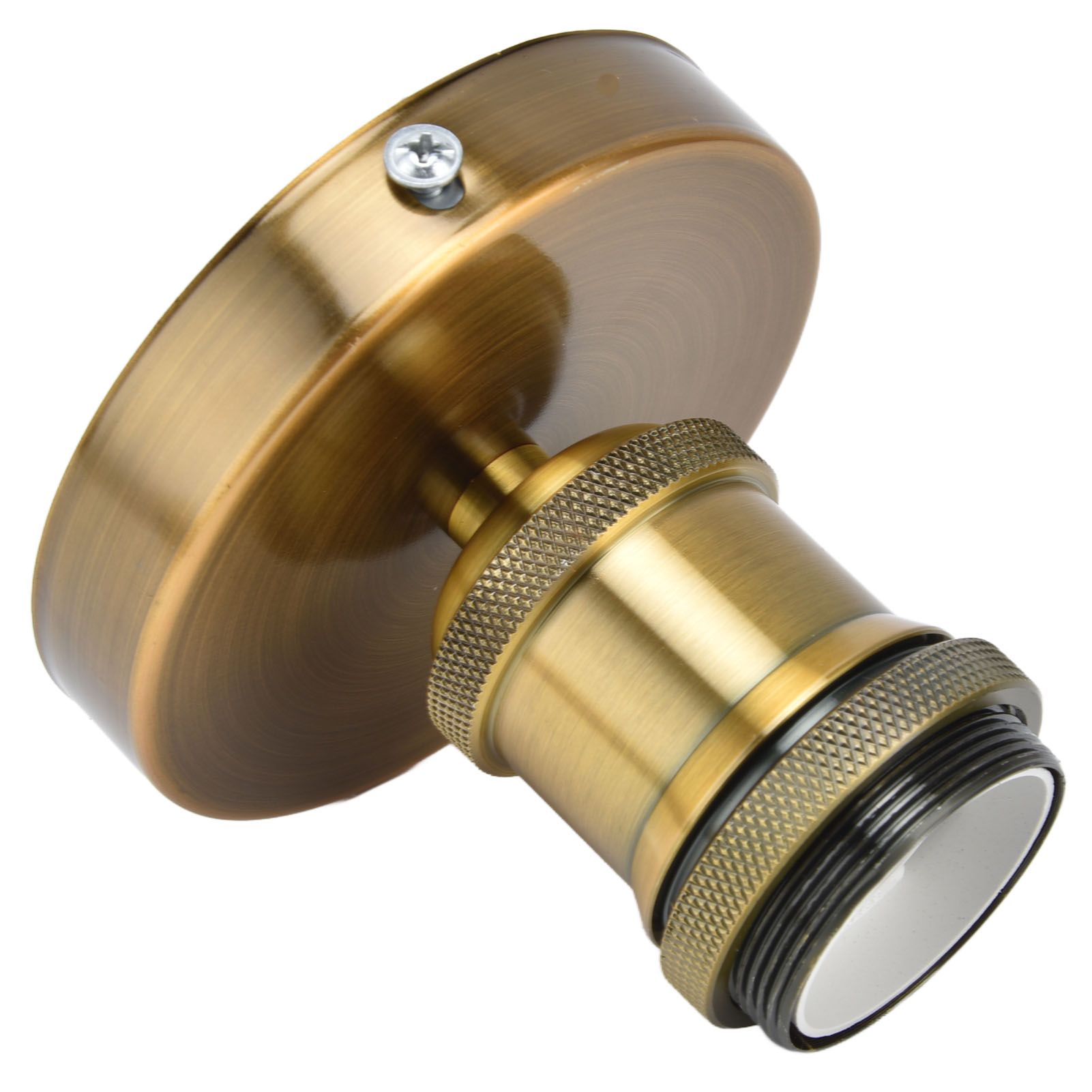 Vintage E26 E27 Lamp Socket Ceiling Lamp Holder with Accessories for Kitchen Bedroom Living Room 100‑240VAntique Gold - Image 2